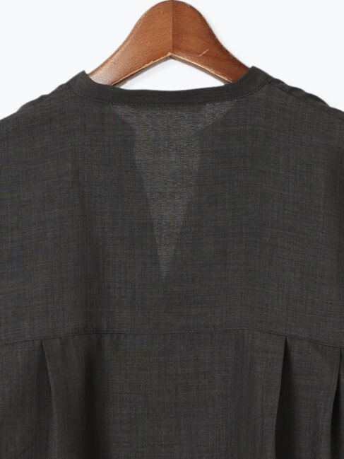 Te chichi TERRASSE「【セットアップ可】麻調スキッパーブラウス」|シャツ・ブラウス|