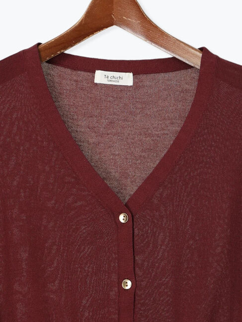 Te chichi TERRASSE「【抗菌防臭】金釦Vネックカーディガン」|カーディガン|