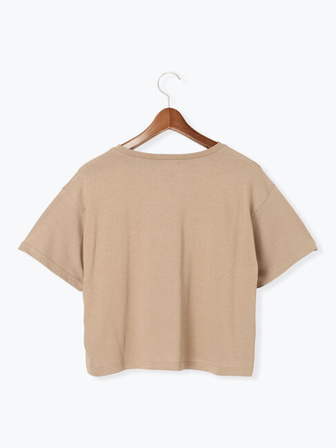 Te chichi TERRASSE「【接触冷感】ラインストーンクロップドTシャツ」|Tシャツ・カットソー|