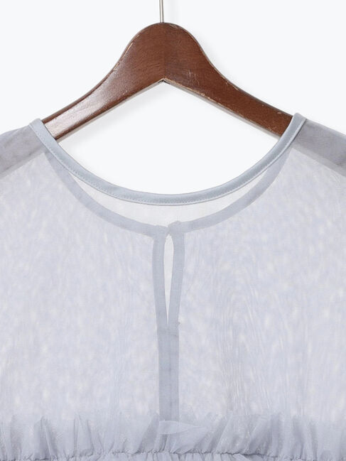 Te chichi TERRASSE「シアー重ねフリルベスト」|シャツ・ブラウス|