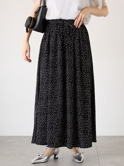 Te chichi TERRASSE「【選べる着丈】無地/柄アソートギャザースカート」|スカート|オフホワイト