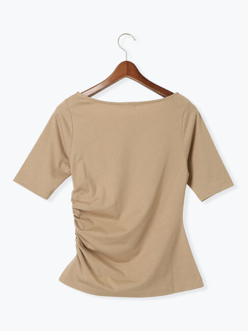 Te chichi「アシメネックハーフスリーブトップス」|Tシャツ・カットソー|