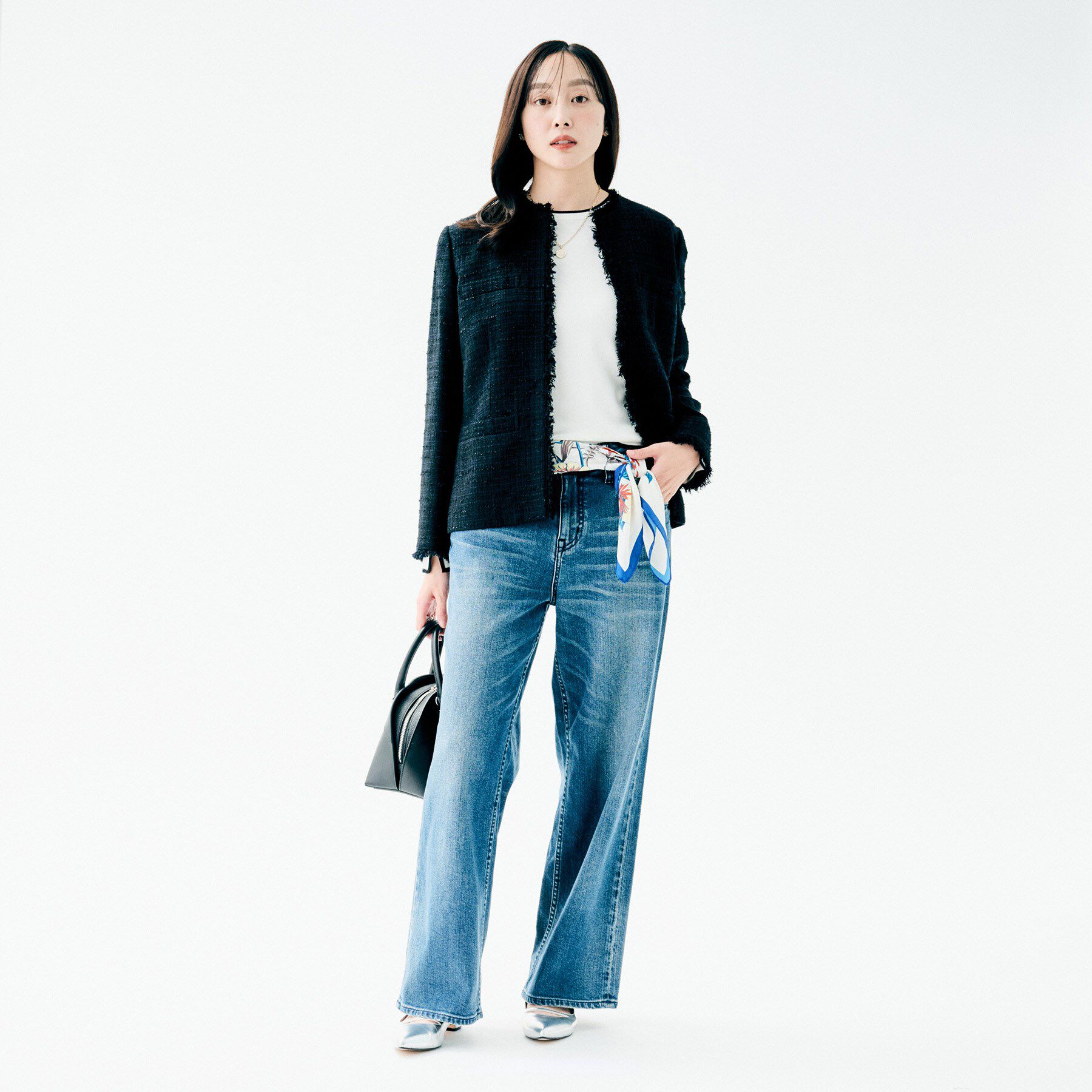 UNTITLED「フラワープリントスカーフ」|バンダナ・スカーフ|