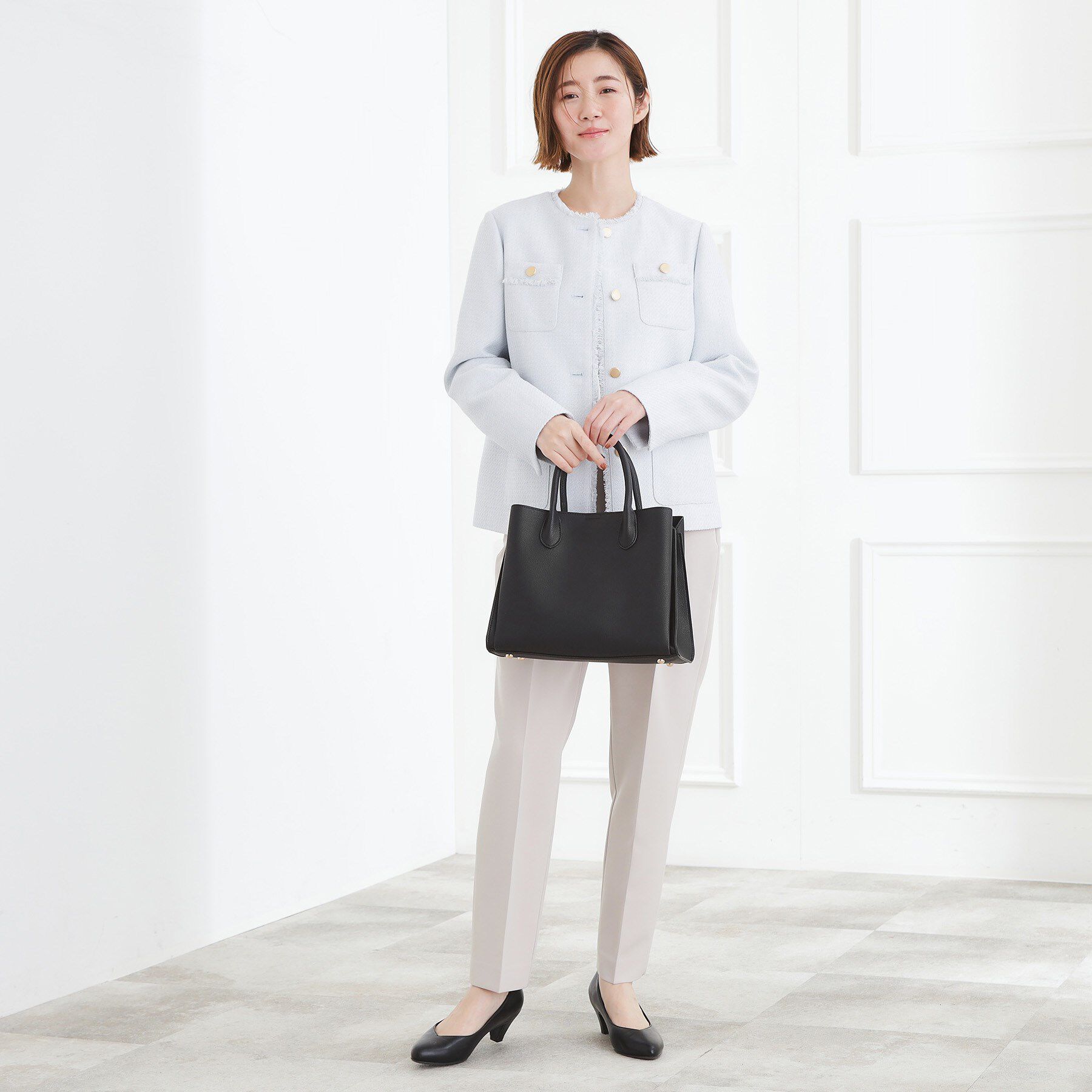 grove「【人間工学】中仕切り2WAYトート」|トートバッグ|