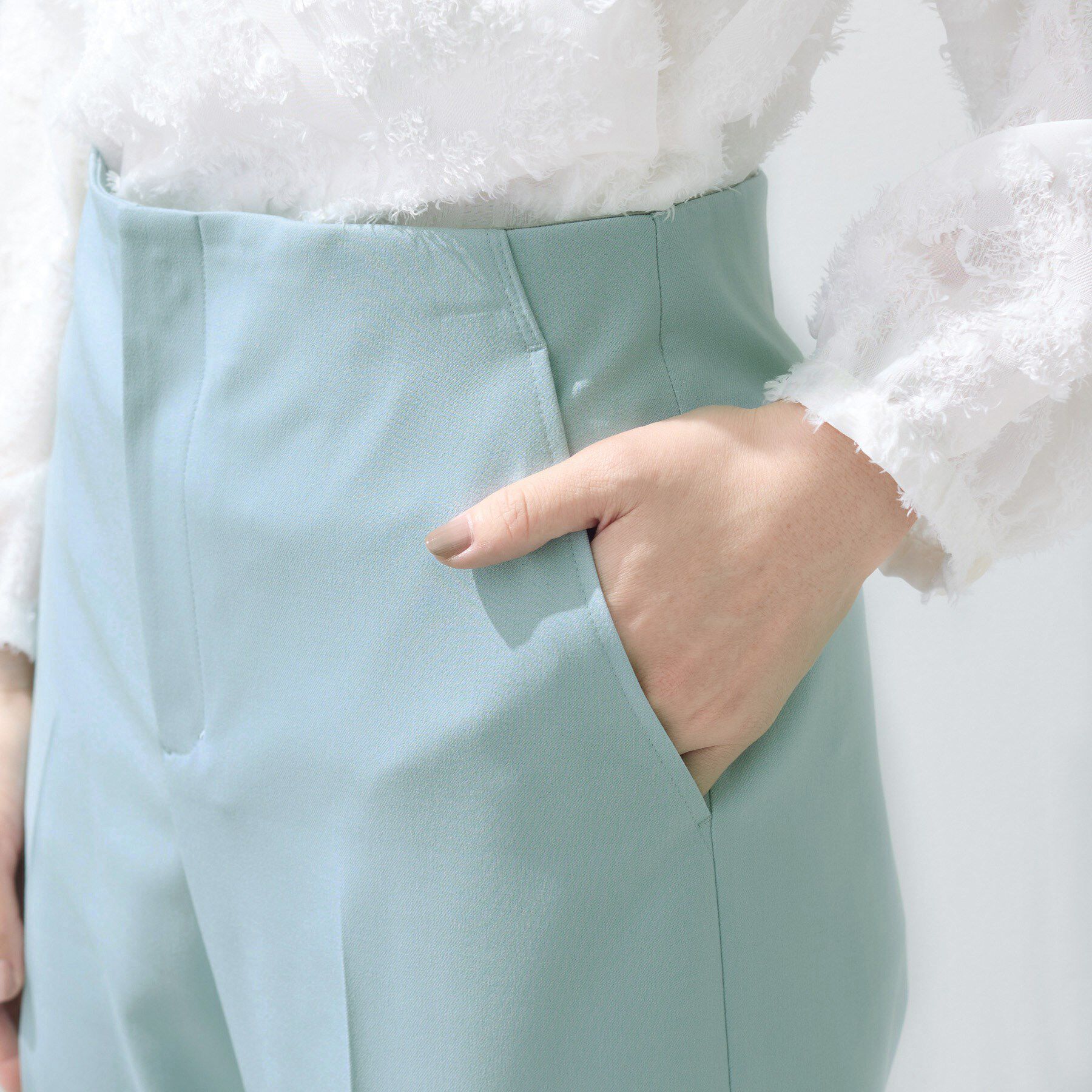 INDIVI「【新作褒められパンツ】快温ワイドパンツ」|その他|