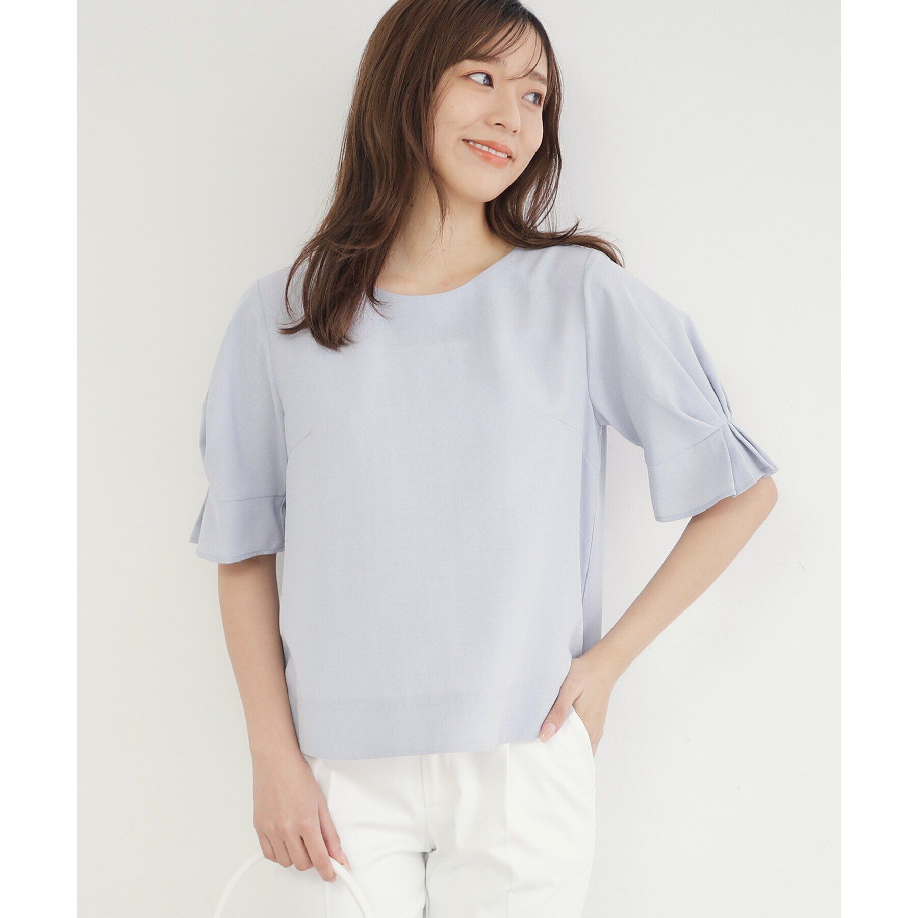 index「《新色追加》タックスリーブブラウス【洗濯機洗い可/吸水速乾/防シワ/抗ピル】」|シャツ・ブラウス|