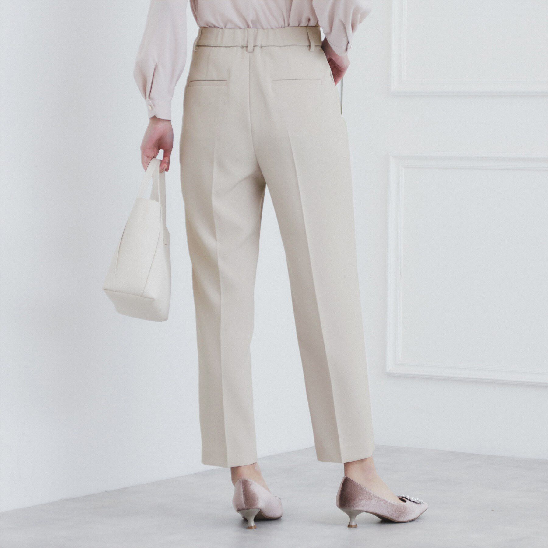 index「《通勤・セレモニー/セットアップ対応》多機能ストレッチテーパードパンツ【洗濯機洗い可/防シワ/抗ピル」|その他|