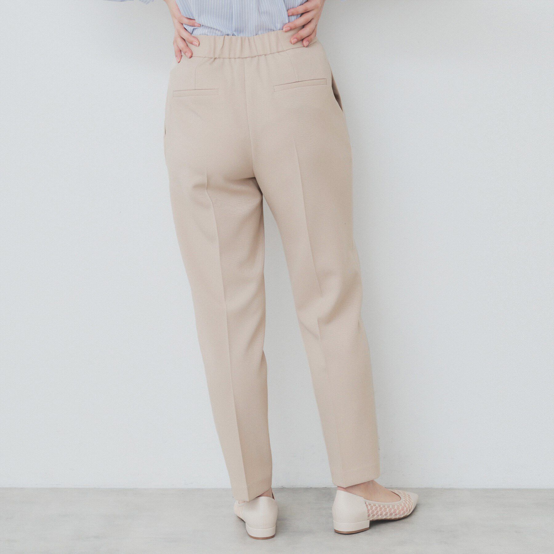 index「サイドバックルストレッチテーパードパンツ【洗濯機可・イージーアイロン・防シワ】」|その他|