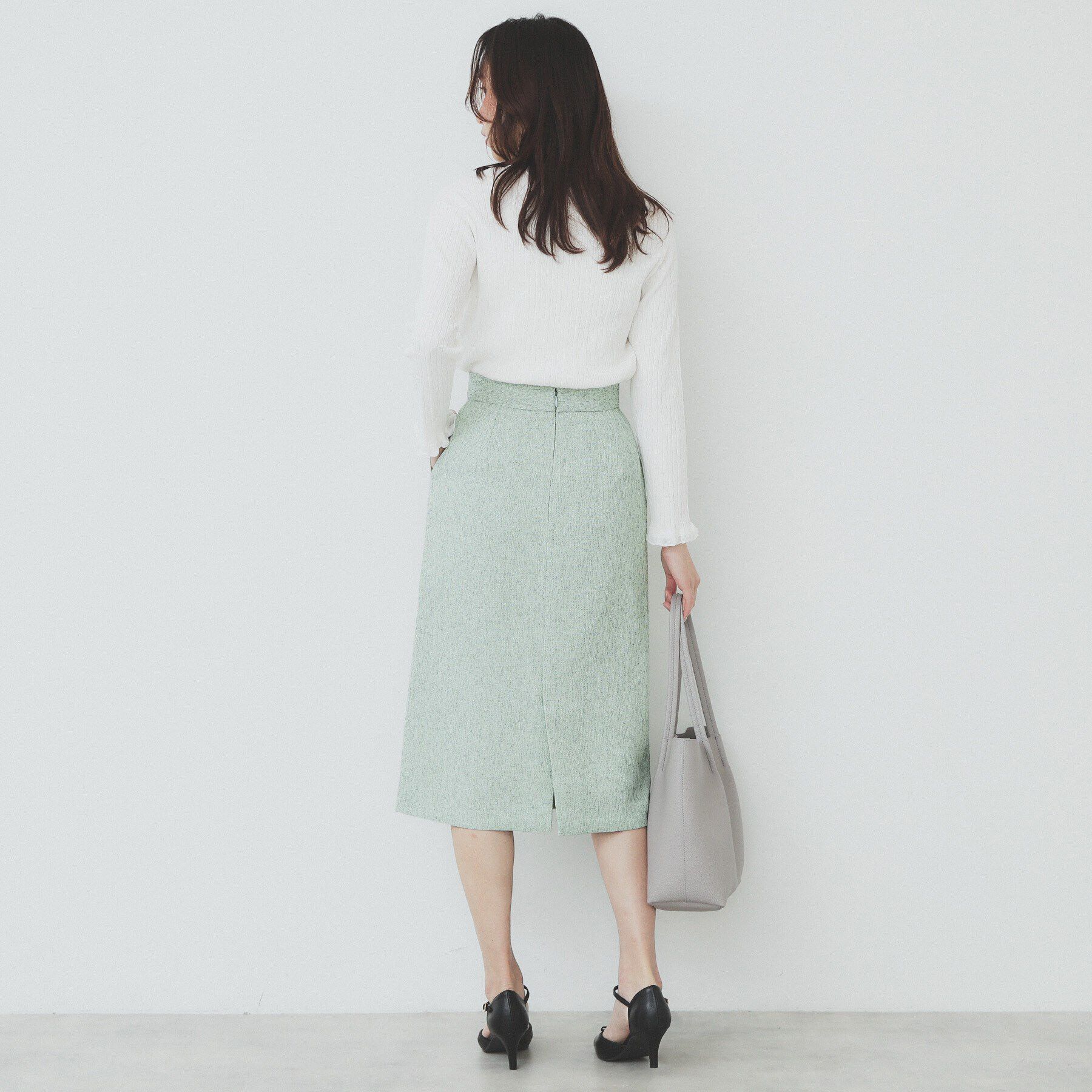 index「サマーツイードタイトスカート【洗濯機洗い可/イージーアイロン】」|スカート|