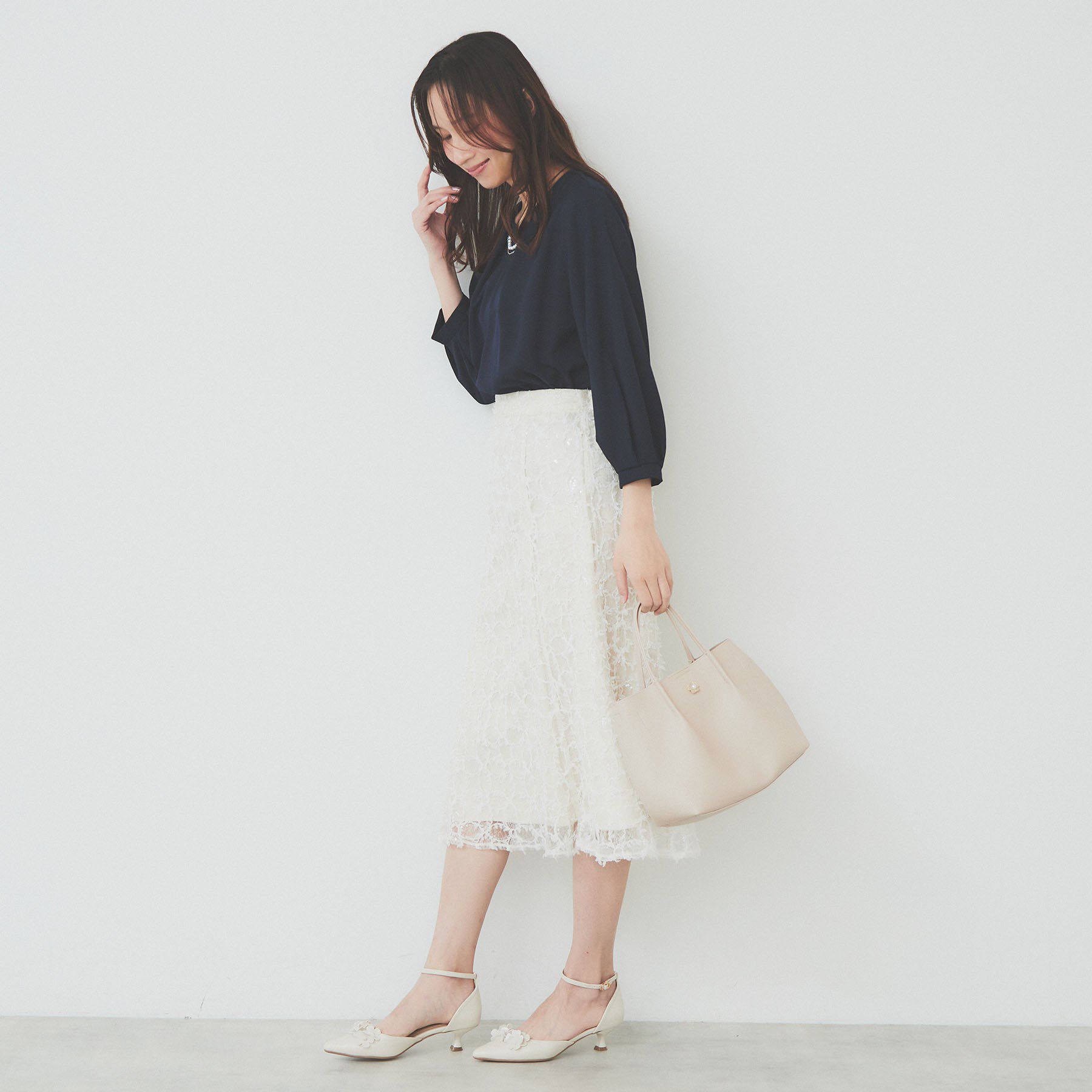 index「2WAYキーネックタックブラウス【洗濯機洗い可/防シワ】」|シャツ・ブラウス|