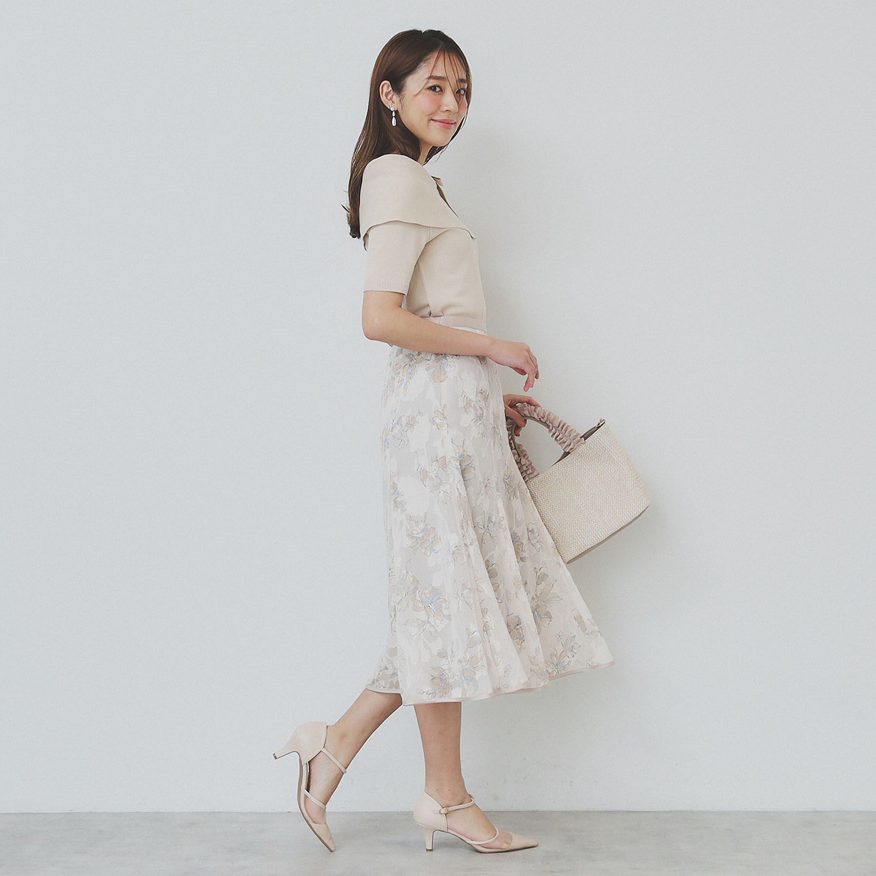 index「アシメリボンオフショルニット【洗濯機洗い可】」|ニット・セーター|