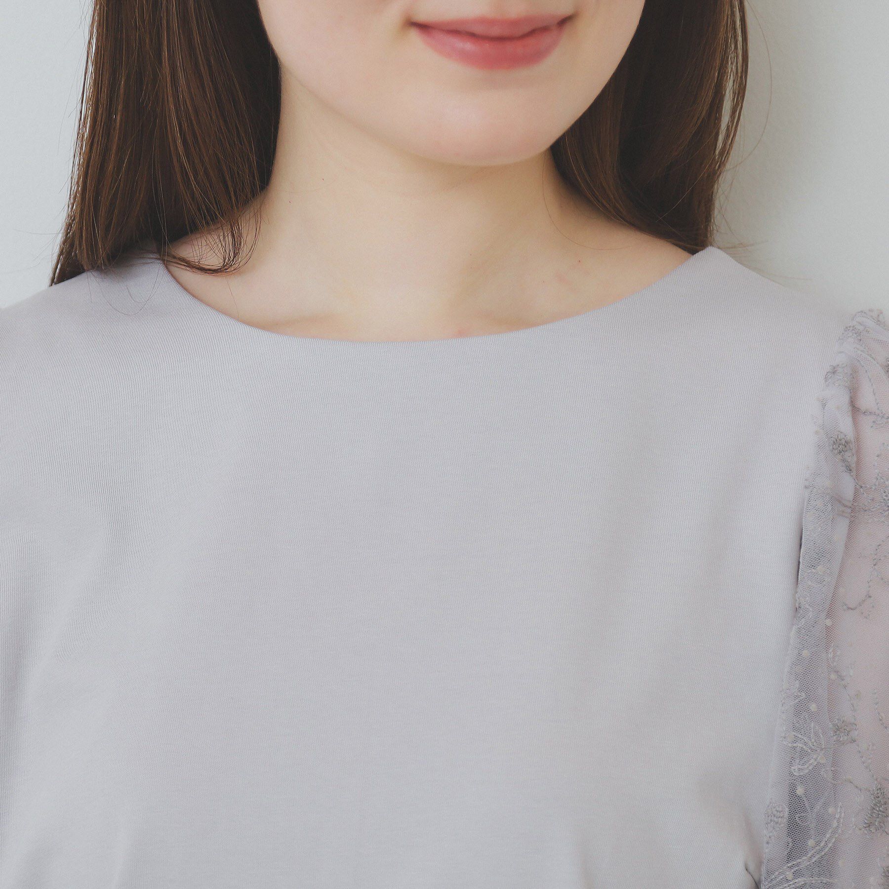 index「シアーバルーンスリーブトップス【洗濯機洗い可/接触冷感】」|Tシャツ・カットソー|