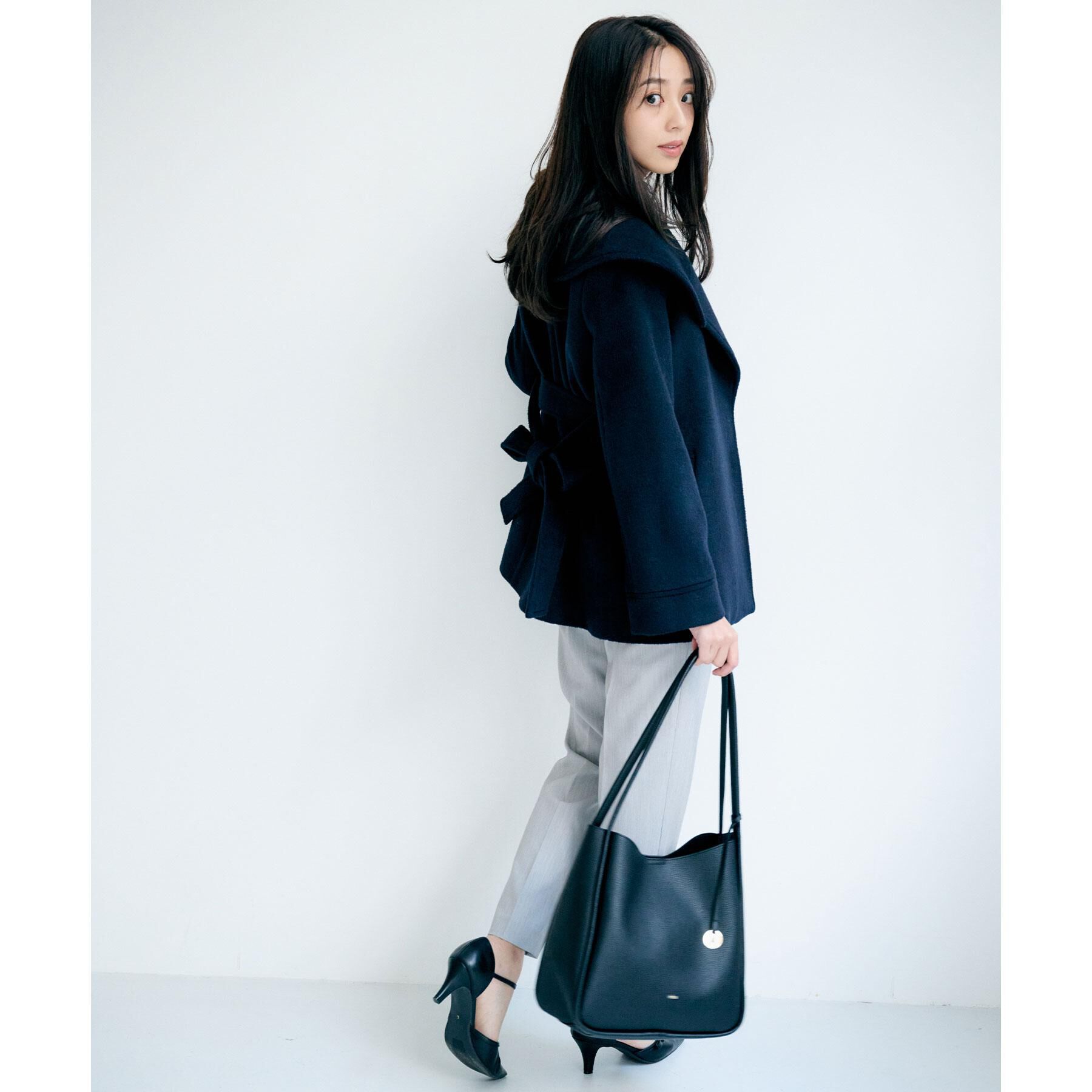 index「ベルト付ビッグカラーミドルコート」|チェスターコート|