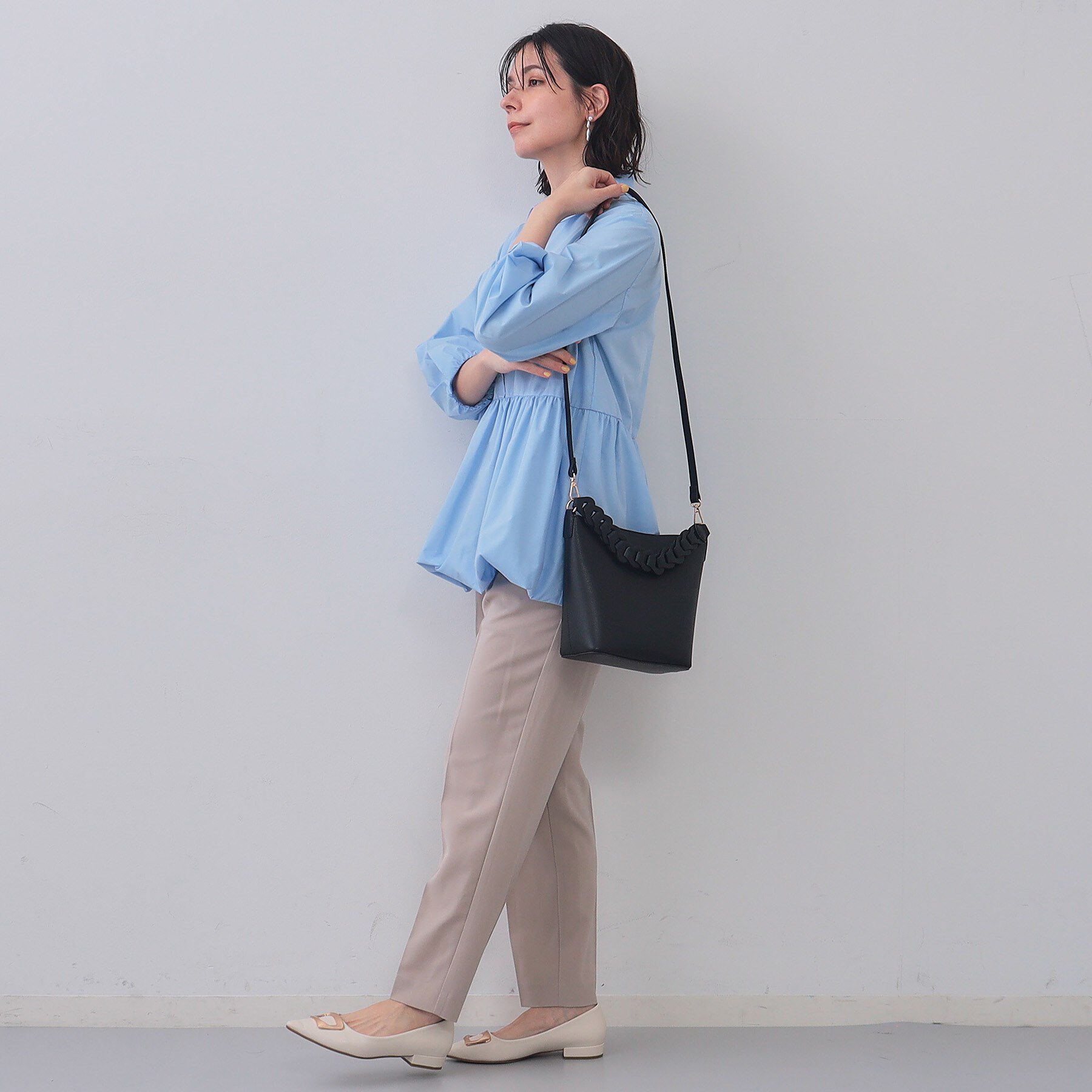 OPAQUE.CLIP「【2WAY】デザインハンドルバッグ」|ショルダー・メッセンジャー|