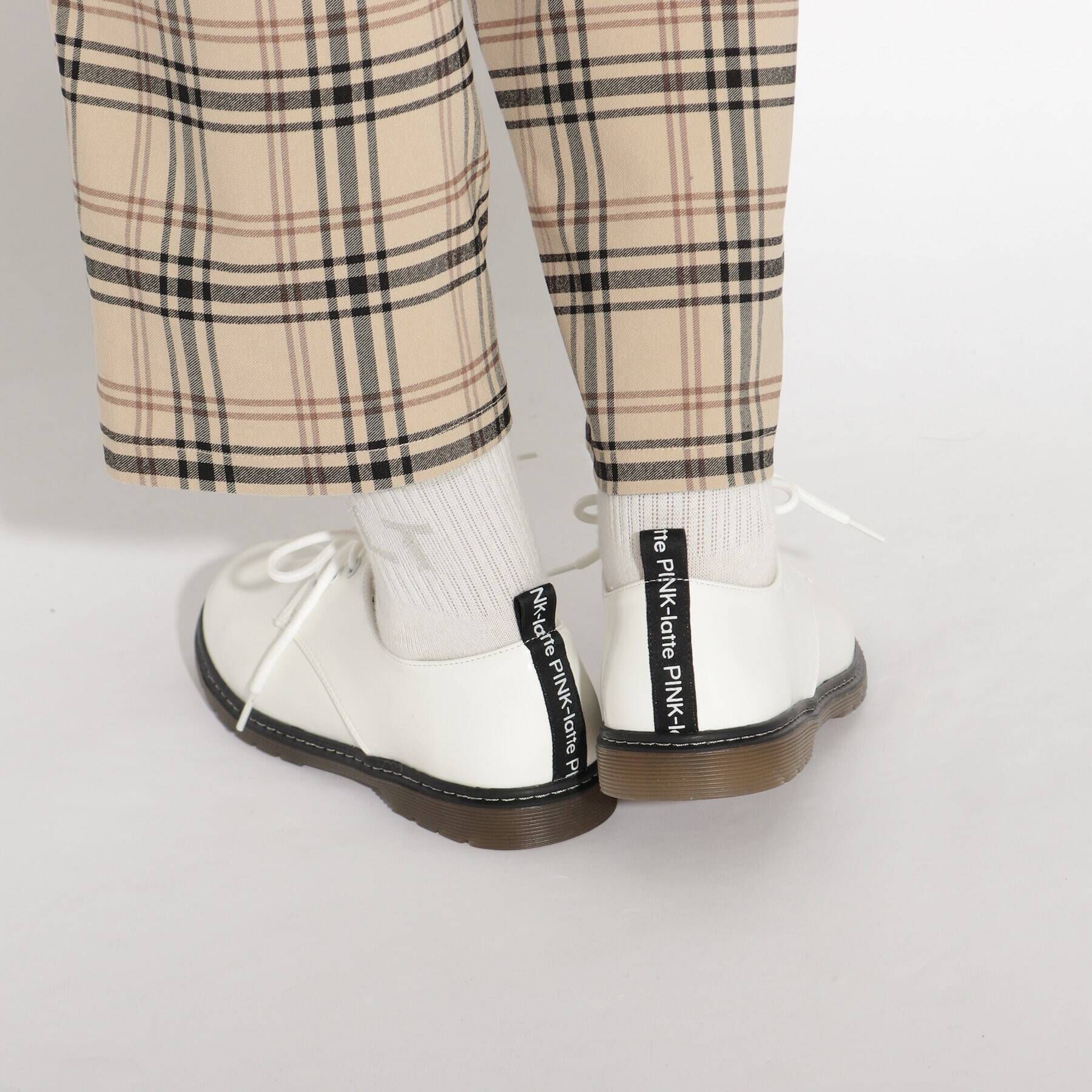 PINK-latte「レースアップ合皮シューズ」|その他|