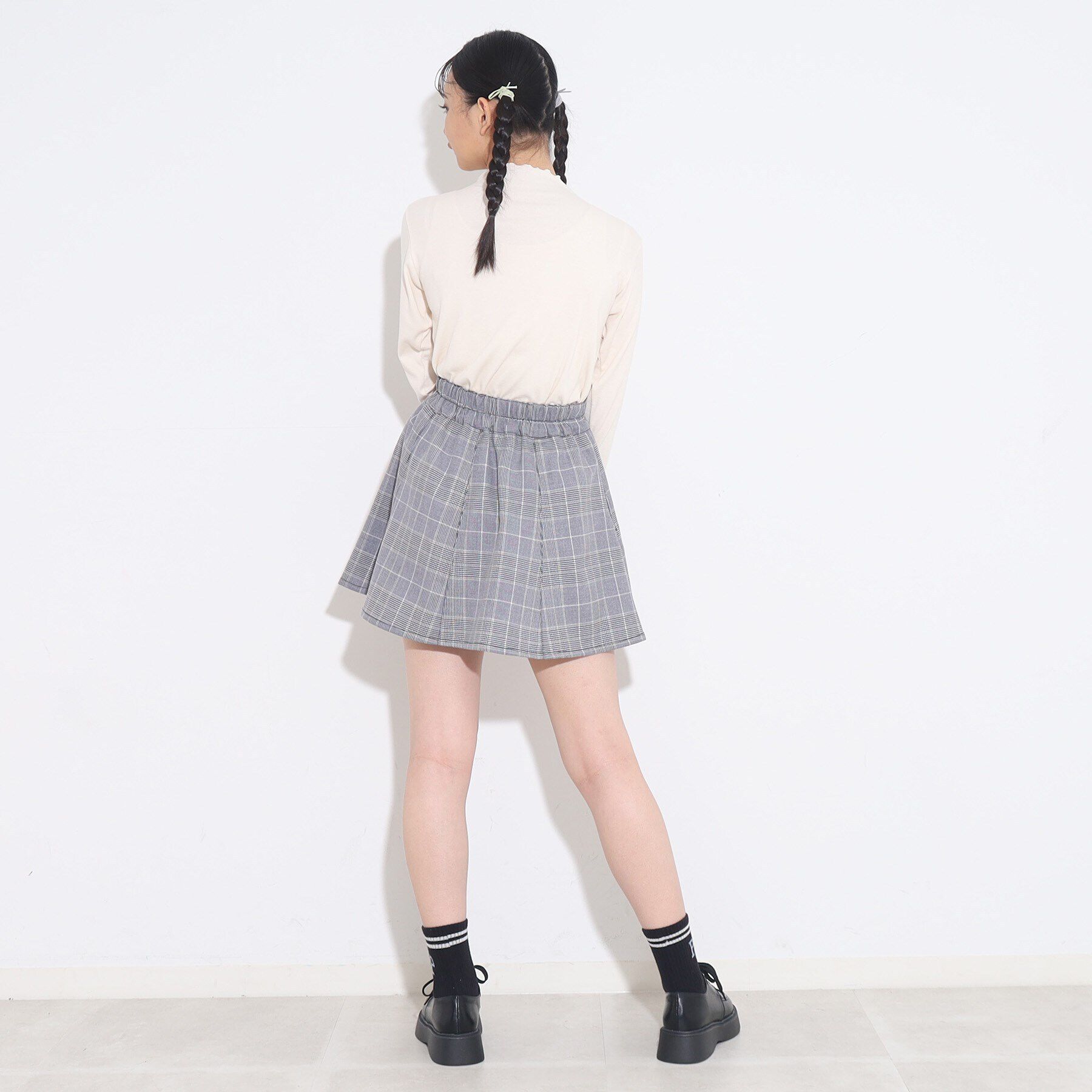 PINK-latte「【165cmサイズあり】袖シアードッキングプルオーバー」|Tシャツ・カットソー|