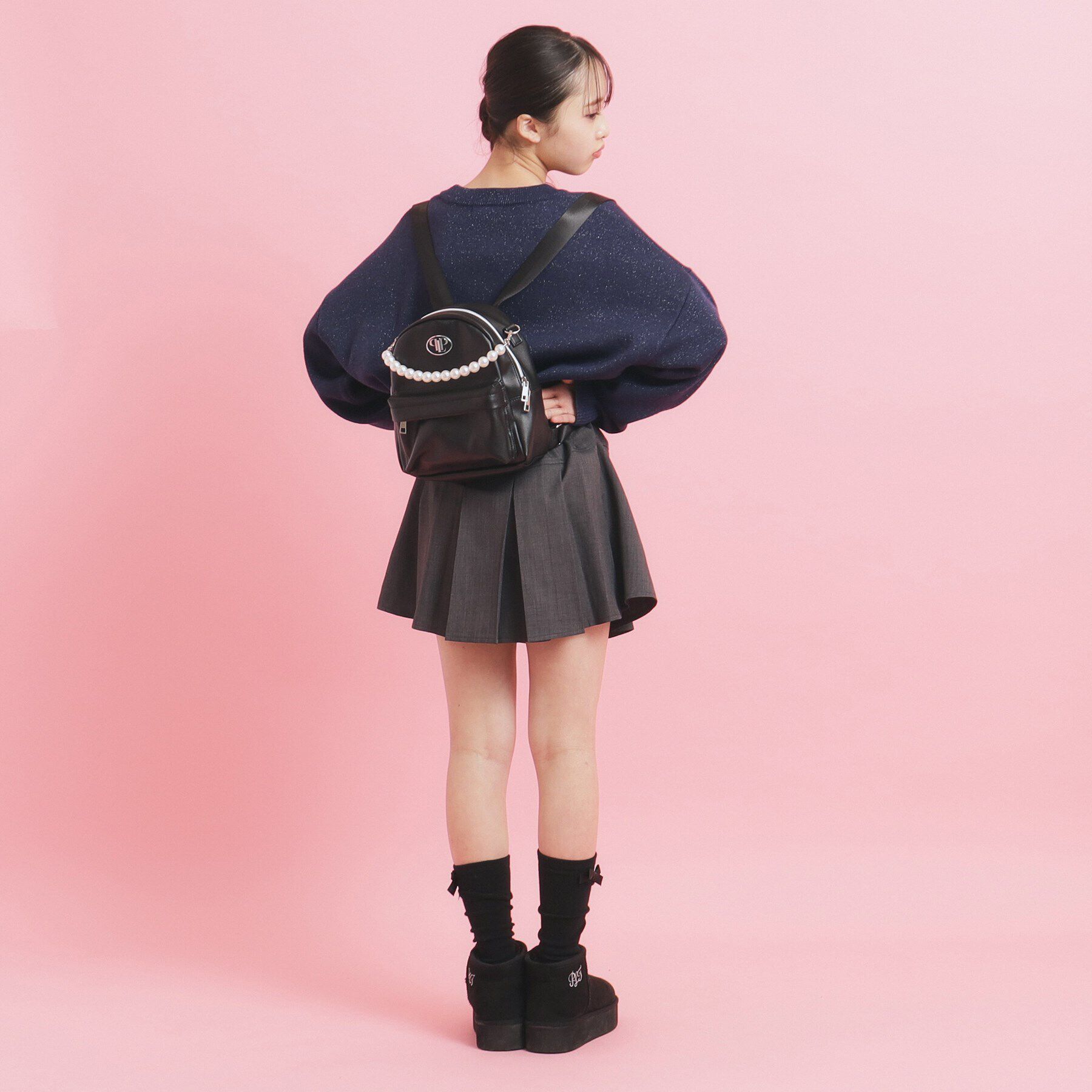 PINK-latte「チャーム付きミニリュック」|リュック|