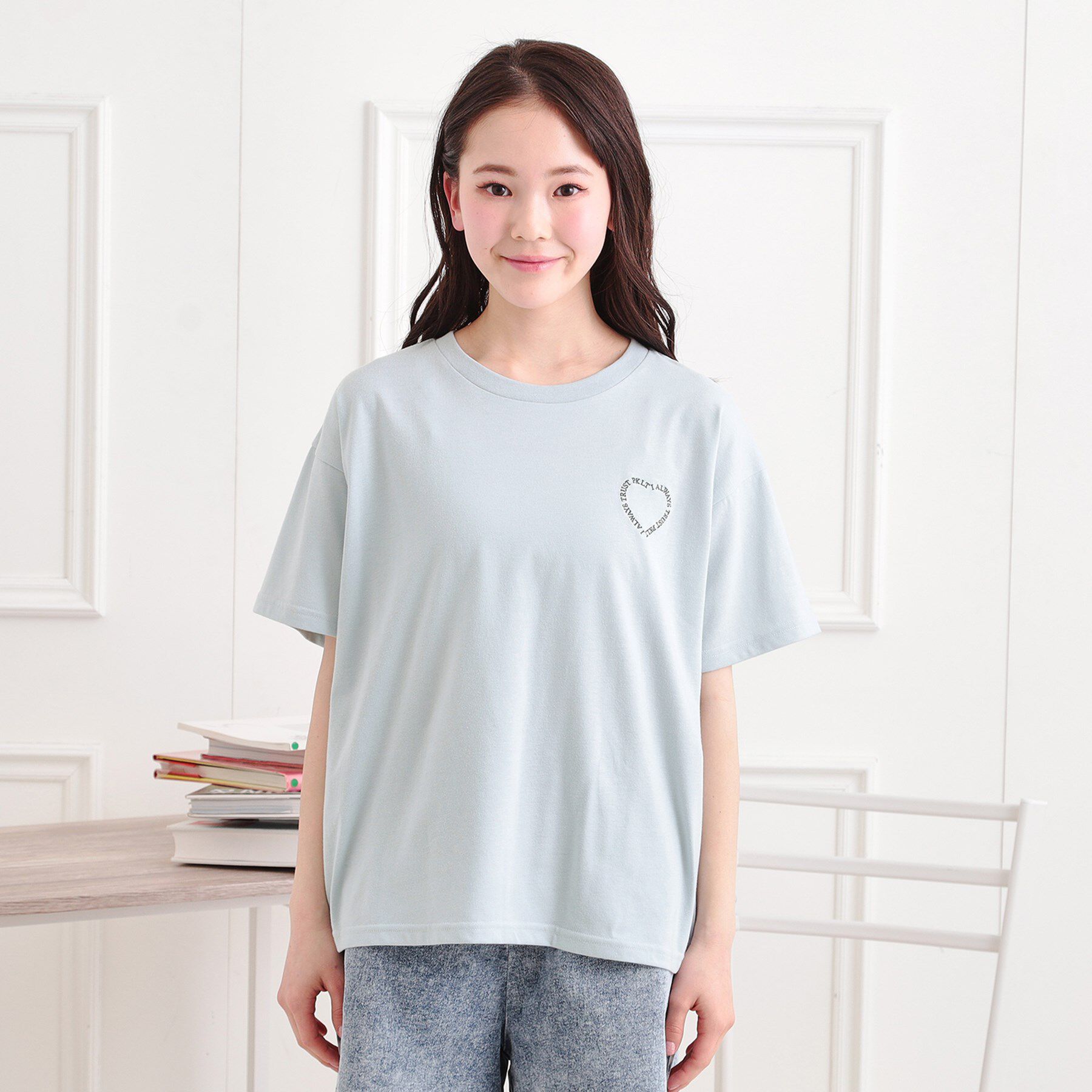 PINK-latte「クマちゃん半袖Tシャツ」|Tシャツ・カットソー|