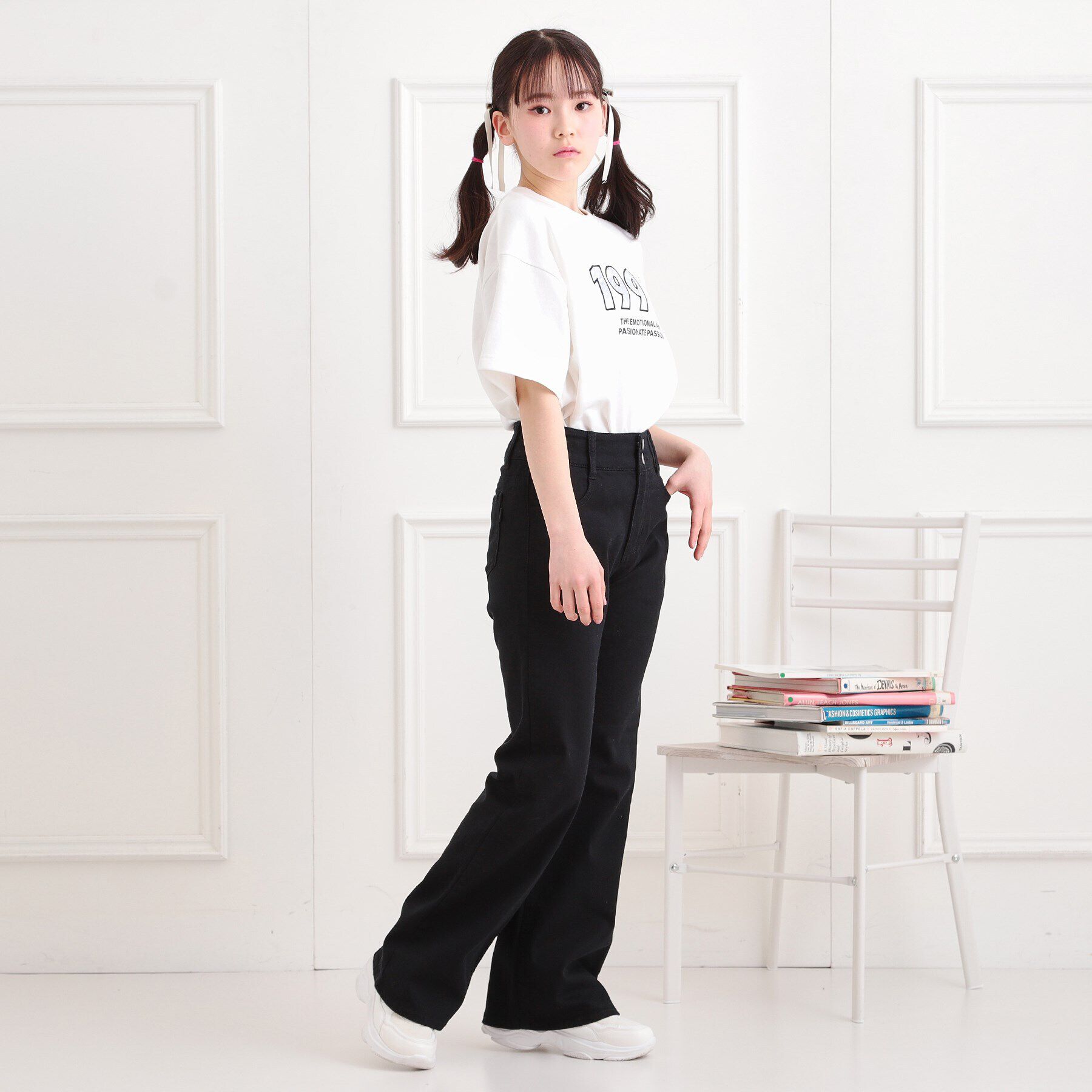 PINK-latte「セミフレアデニムパンツ」|その他|