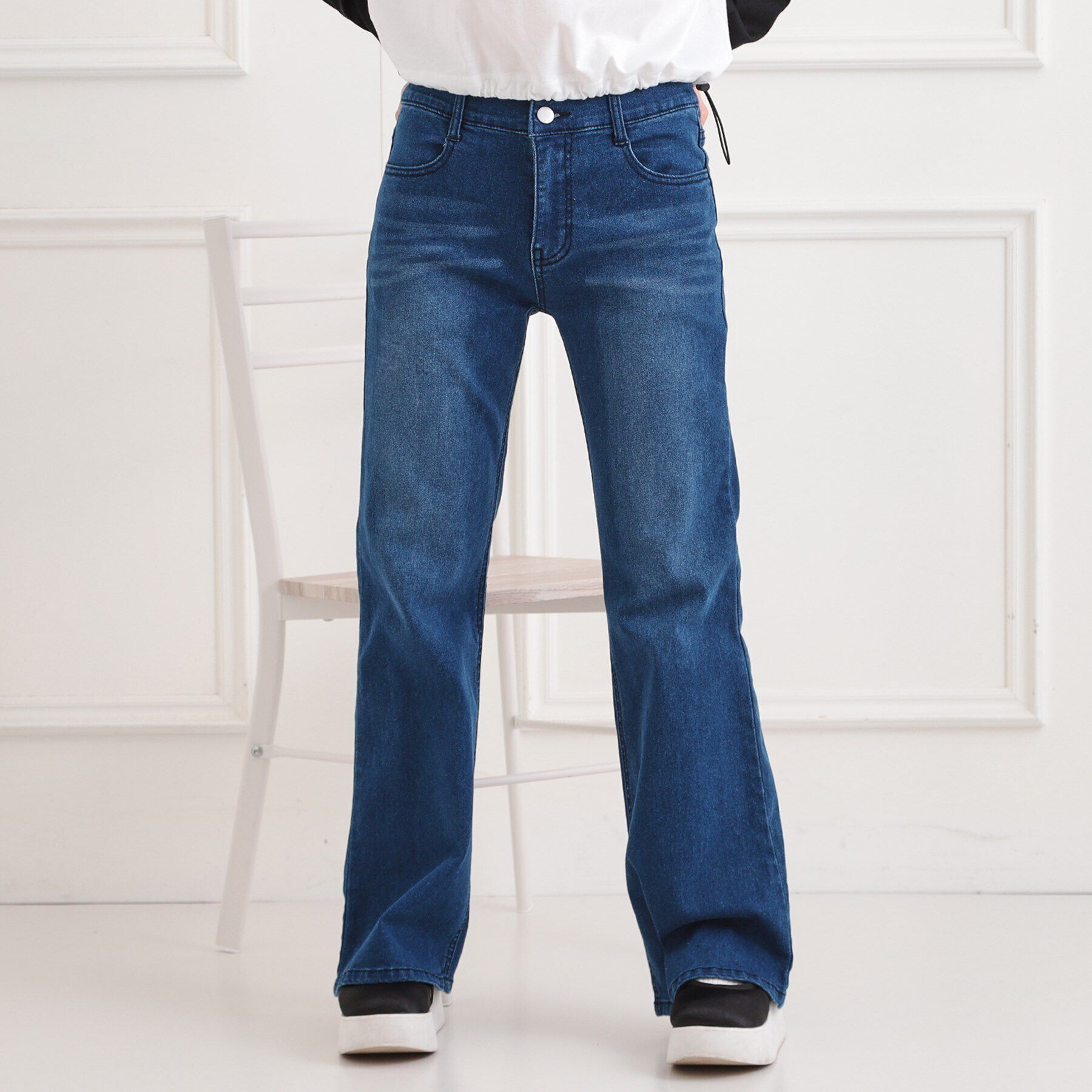 PINK-latte「セミフレアデニムパンツ」|その他|