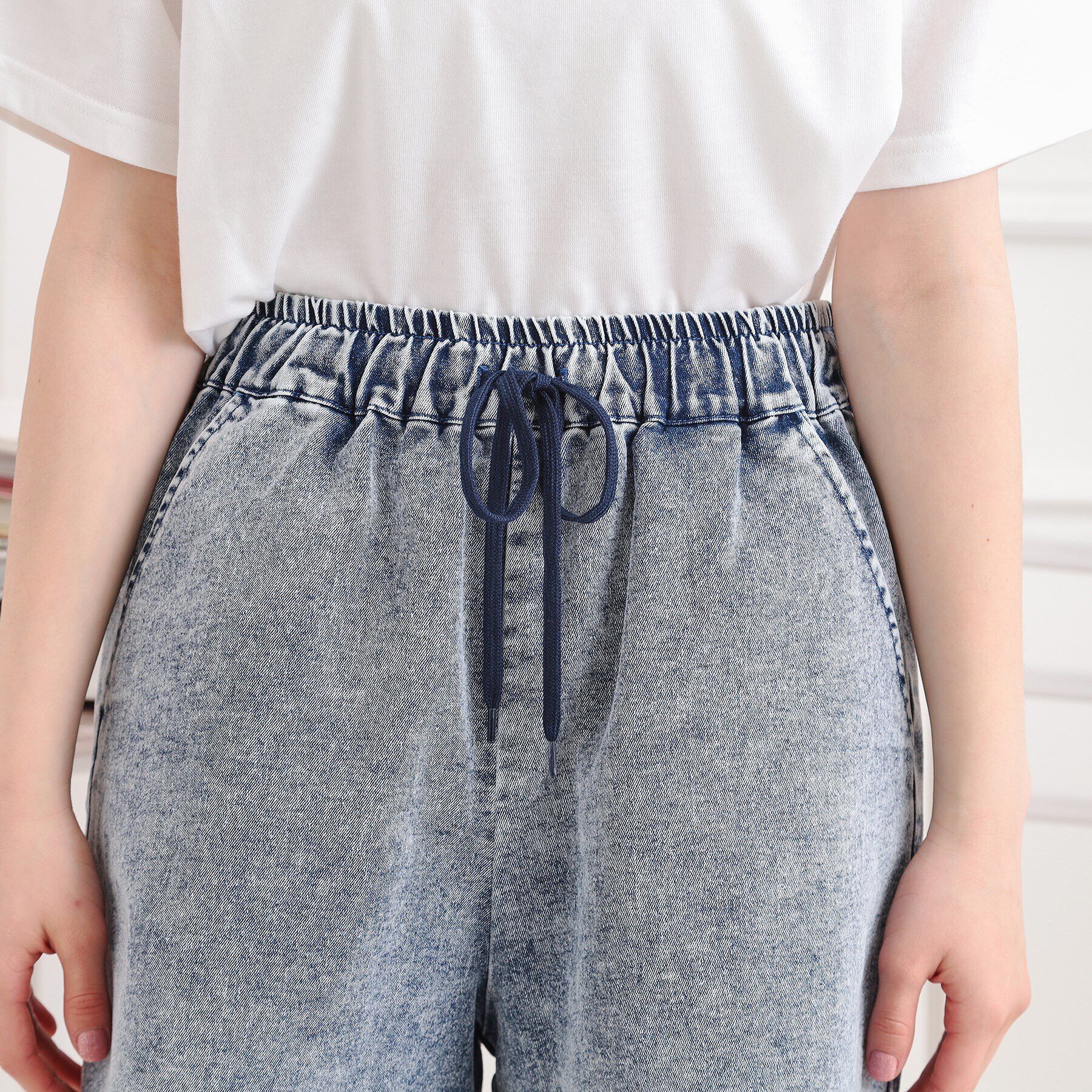 PINK-latte「イージーショートパンツ」|キュロット|