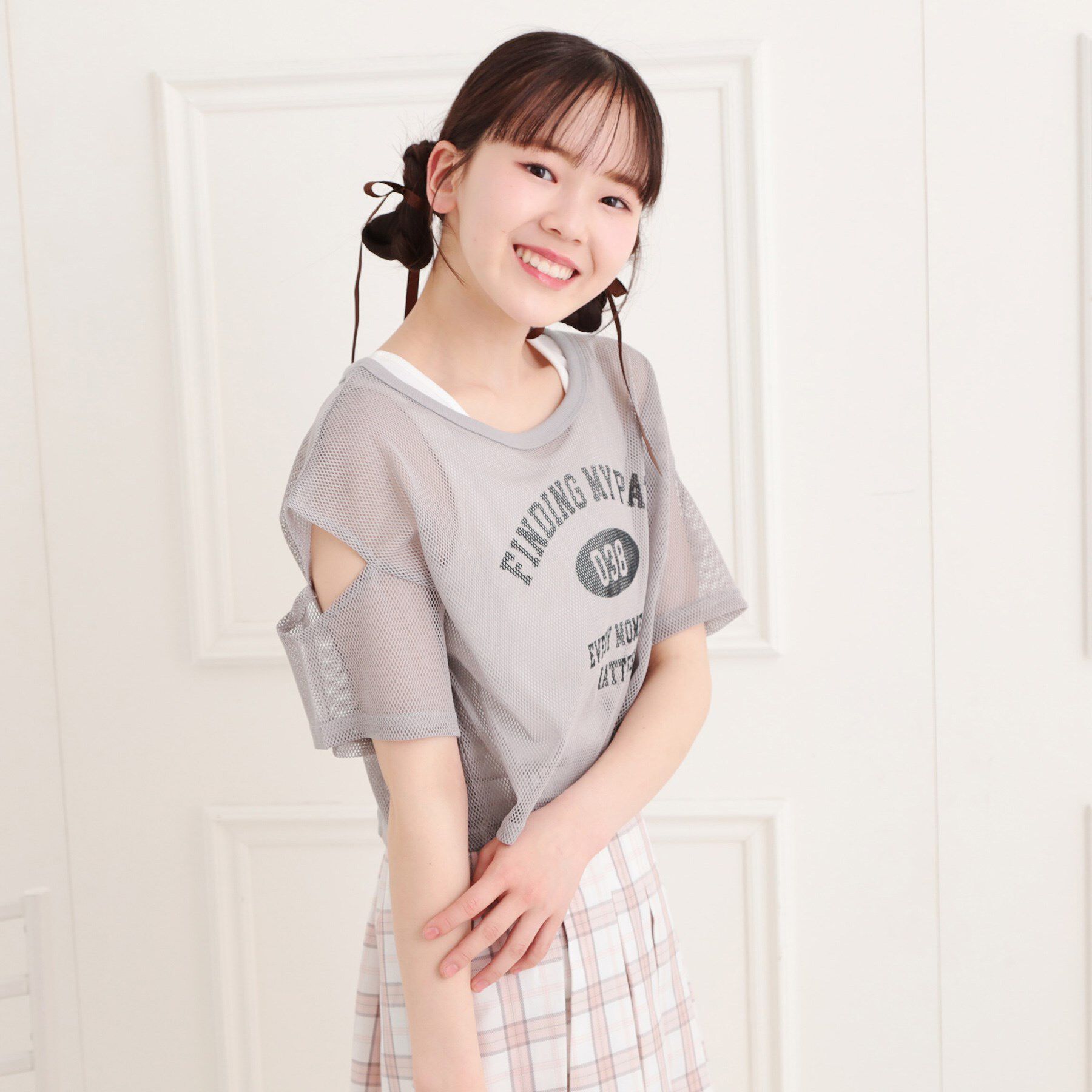 PINK-latte「メッシュTシャツ＋タンクセット」|その他|