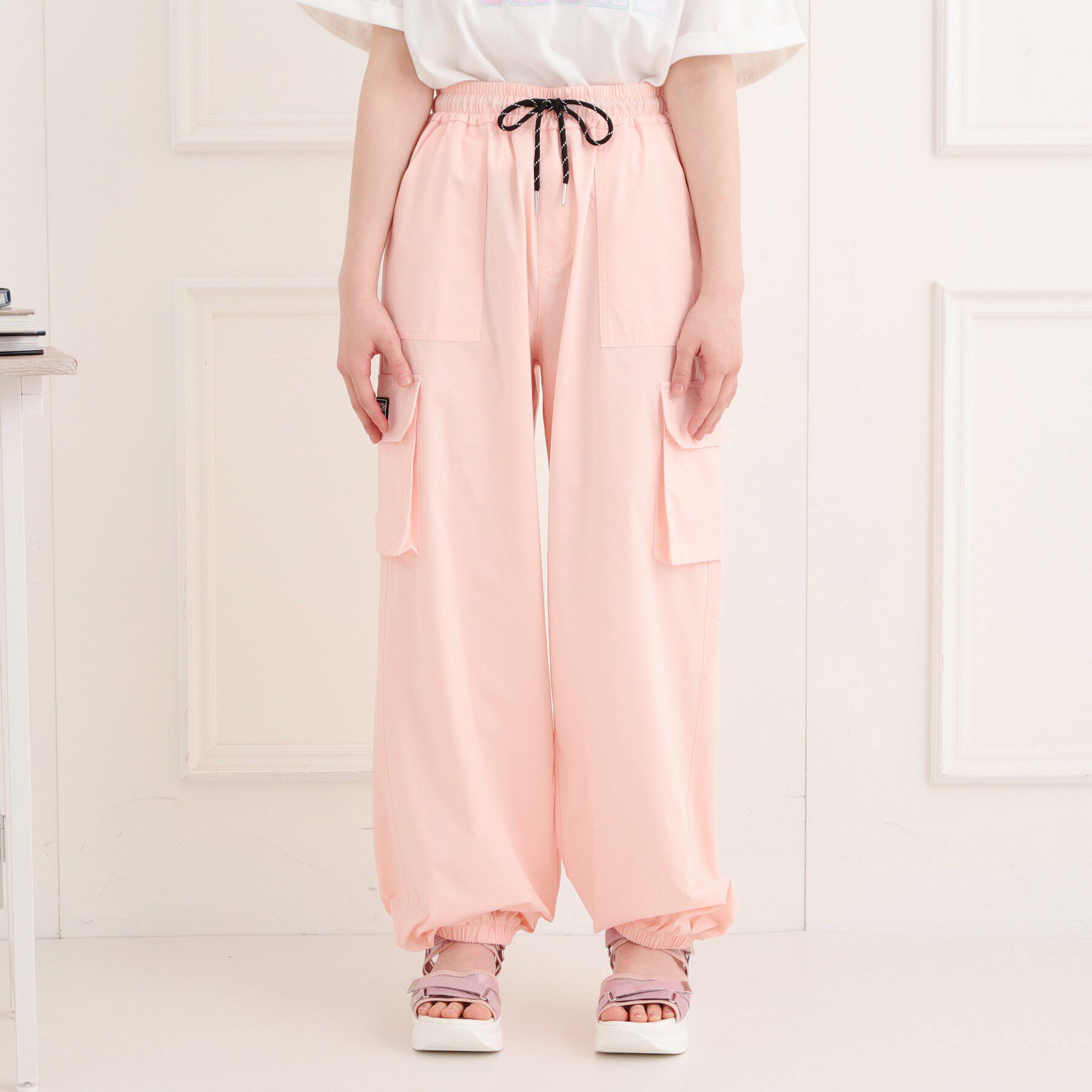 PINK-latte「シンプルカーゴパンツ」|その他|