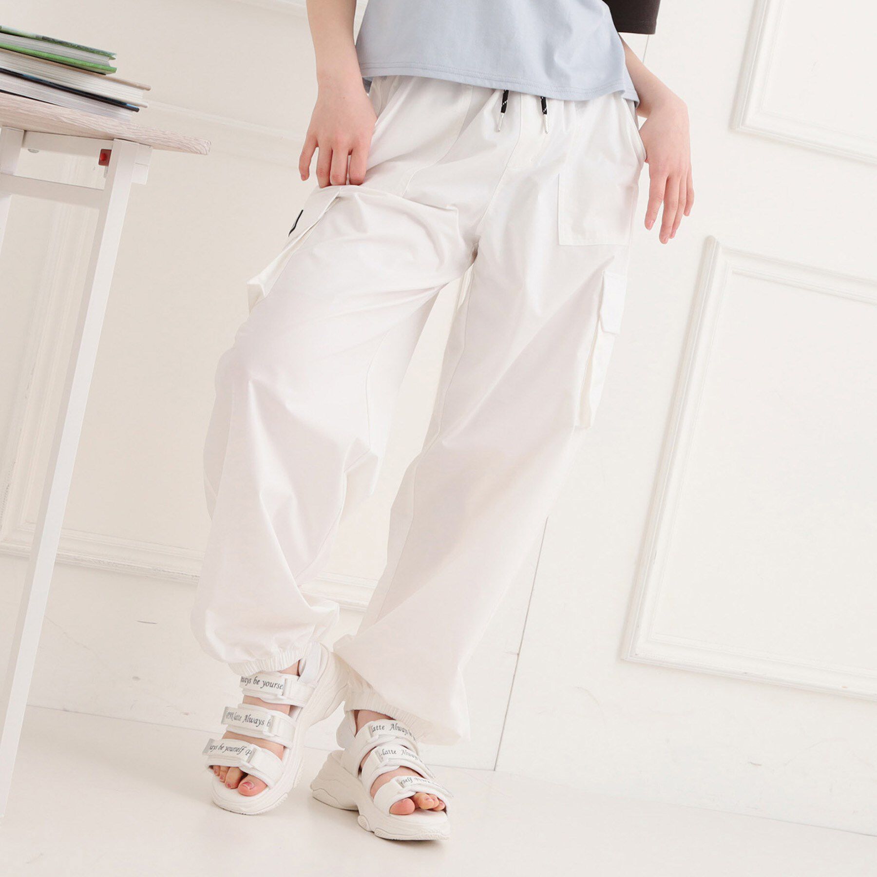 PINK-latte「シンプルカーゴパンツ」|その他|