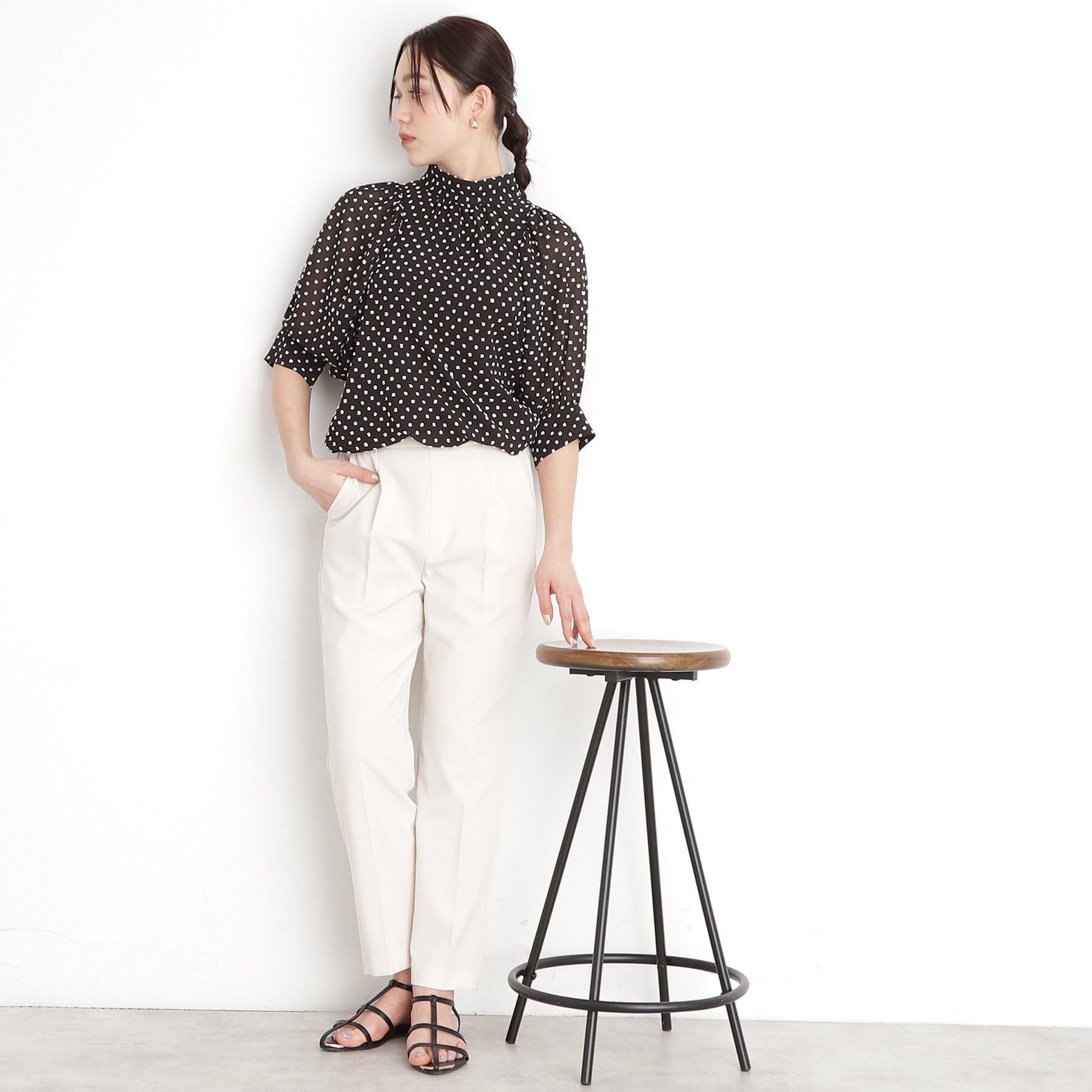 THE SHOP TK「【XS-XLサイズ】麻調テーパードパンツ/洗濯機OK/from the VOICE」|その他|