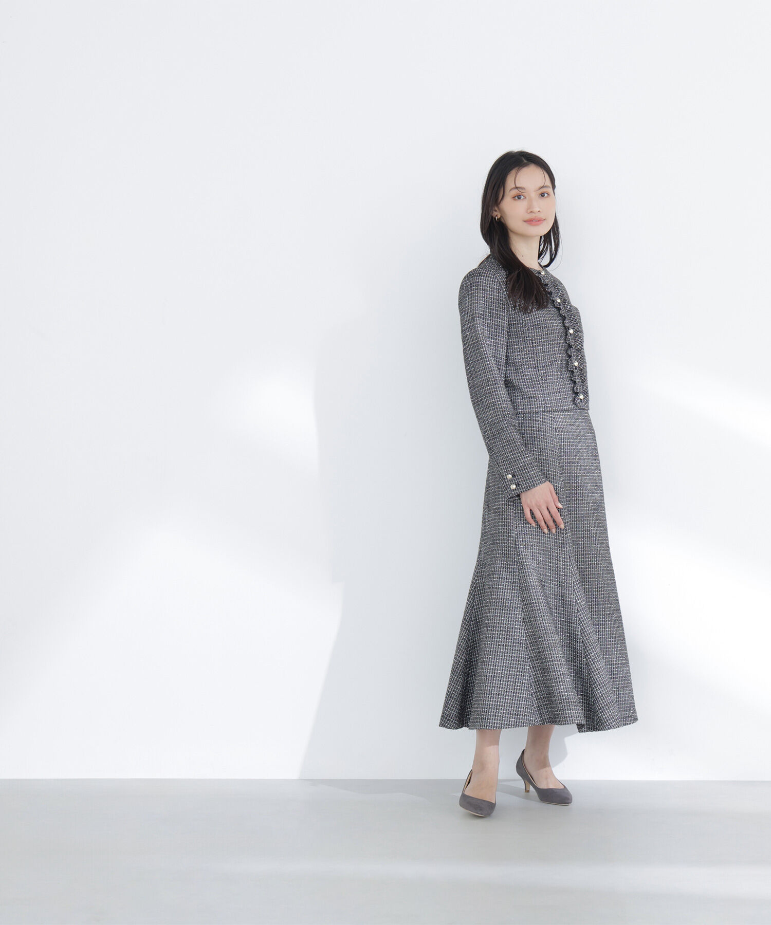  「スプリングツイード SETUP スカート」|スカート|