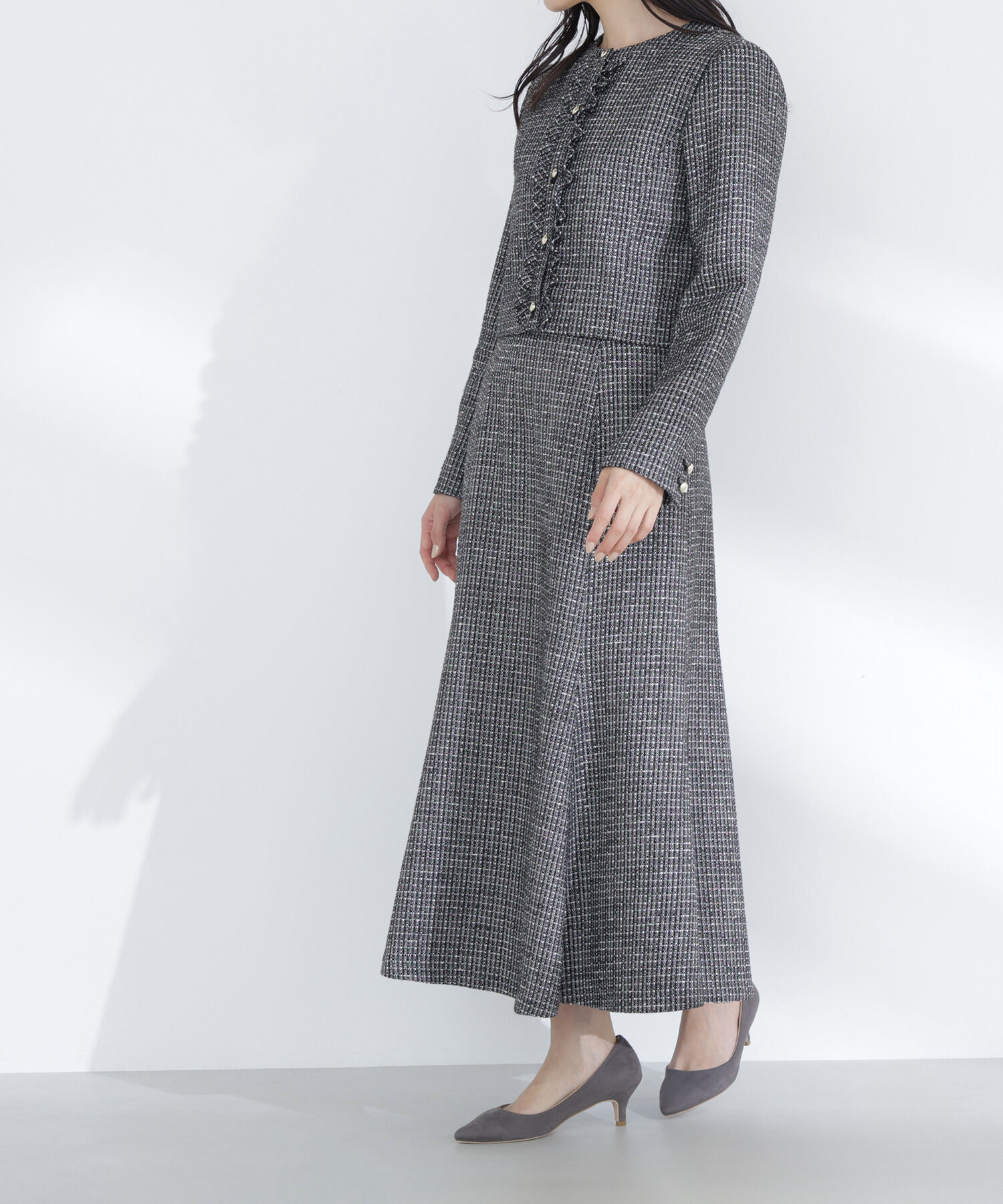  「スプリングツイード SETUP スカート」|スカート|