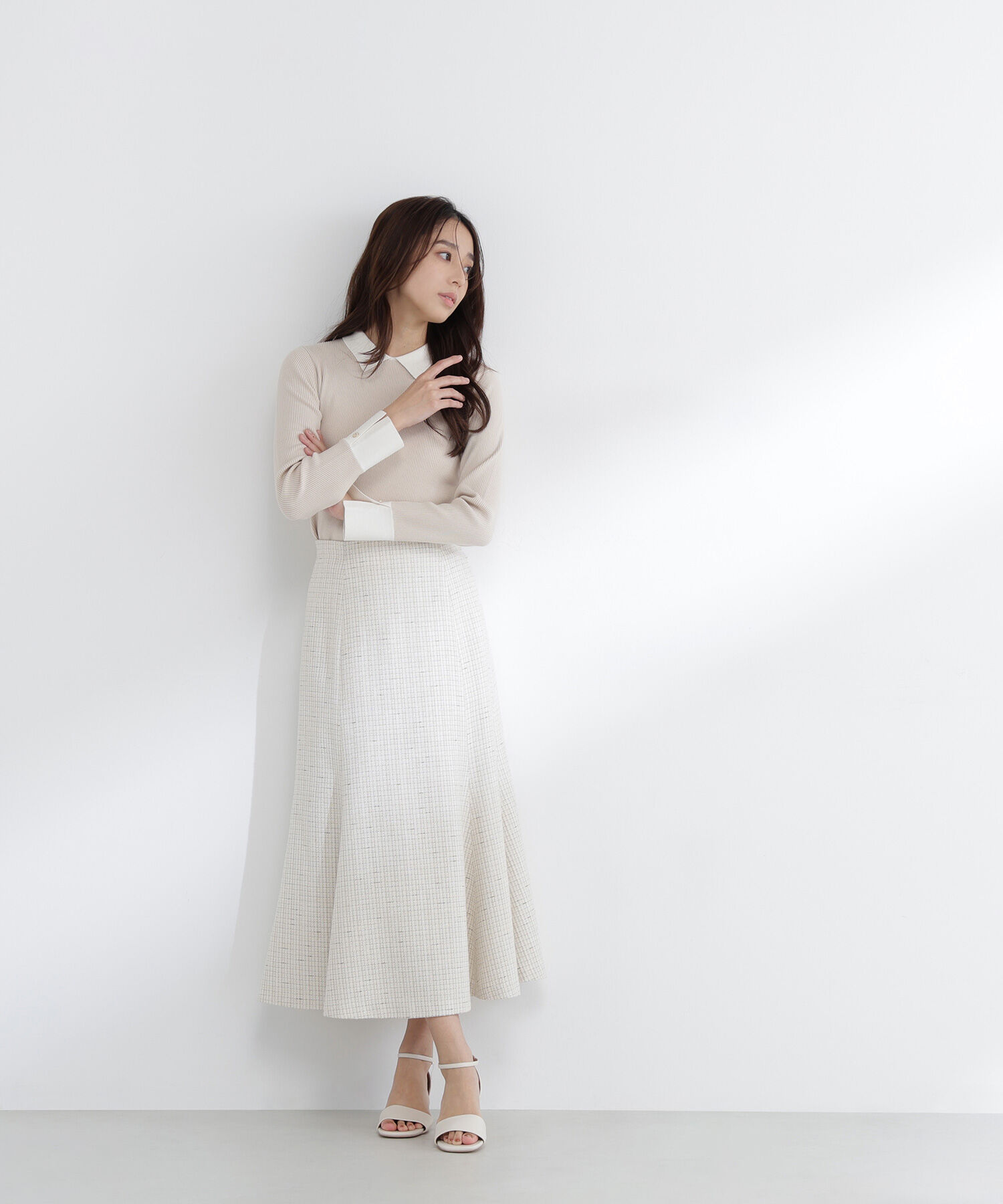  「スプリングツイード SETUP スカート」|スカート|