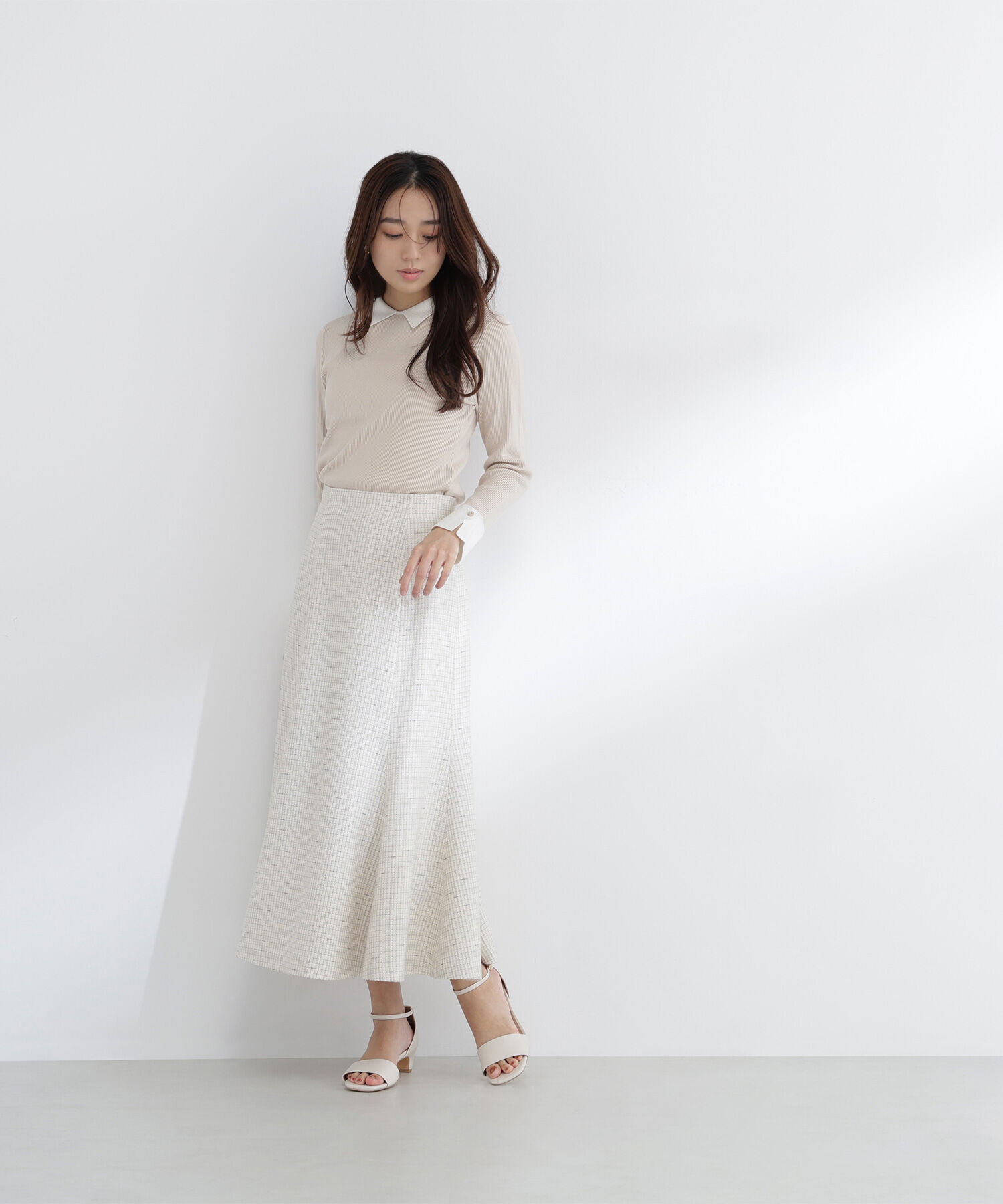  「スプリングツイード SETUP スカート」|スカート|