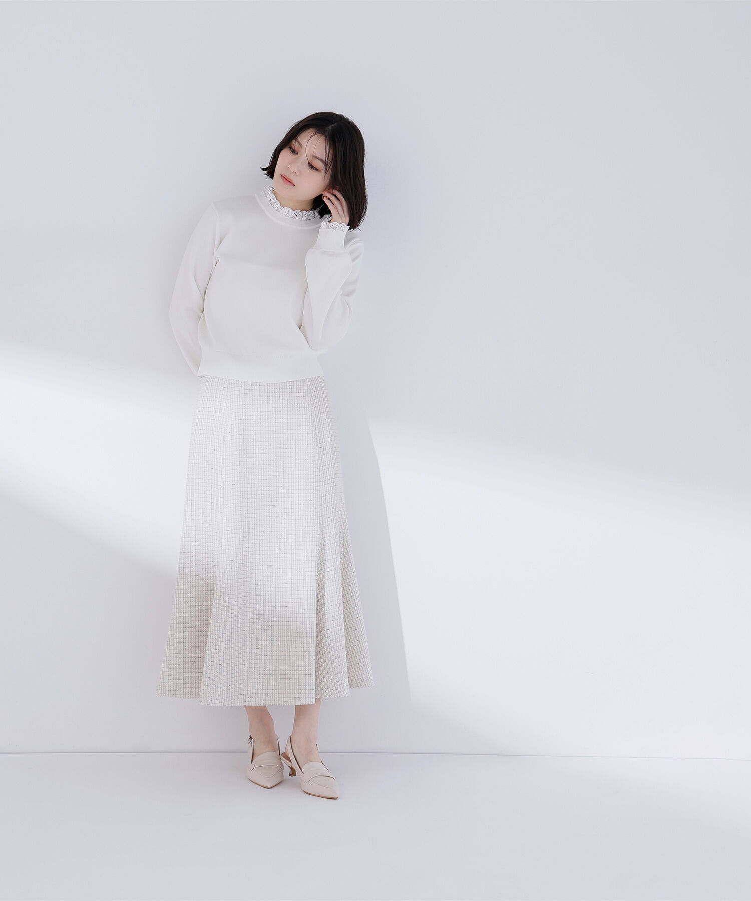  「スプリングツイード SETUP スカート」|スカート|