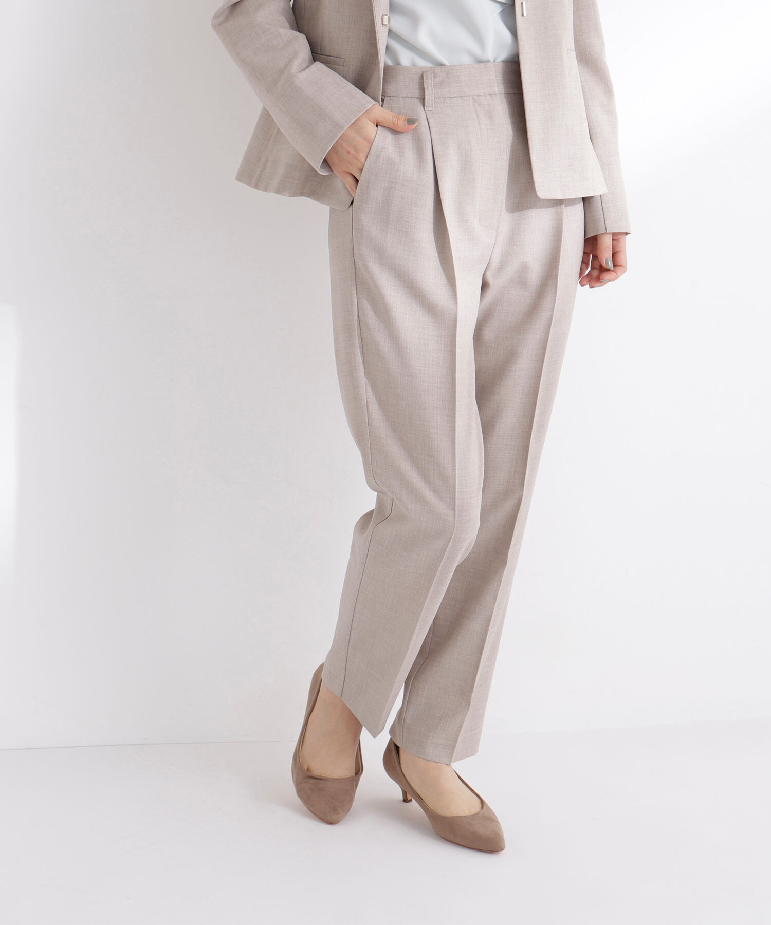  「リネンライク SETUP パンツ」|その他|