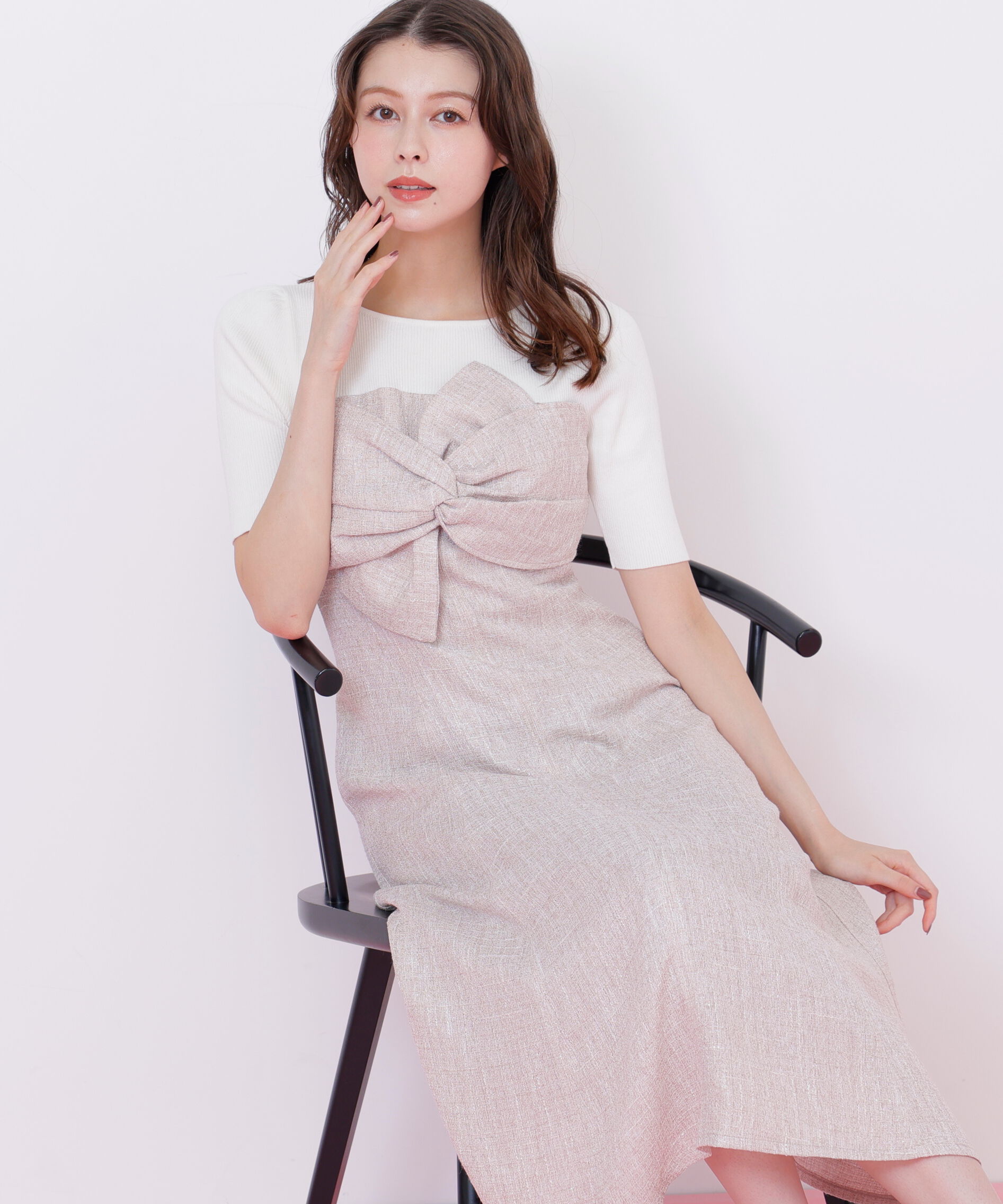  「ドッキングワンピース」|ワンピース|ピンク