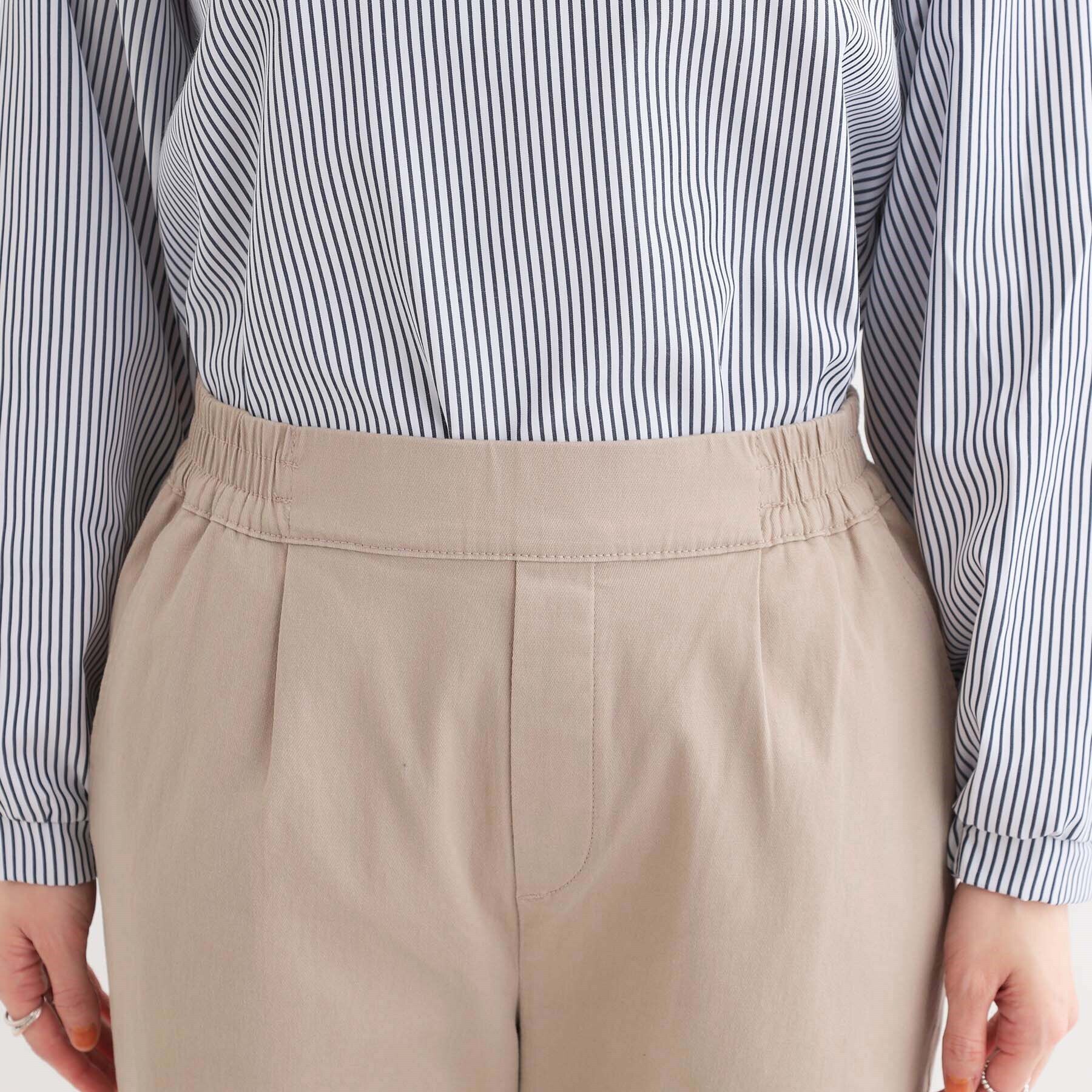 SHOO･LA･RUE「【洗える/S-3L】ストレッチで楽な穿き心地 綿イージーストレートパンツ」|その他|