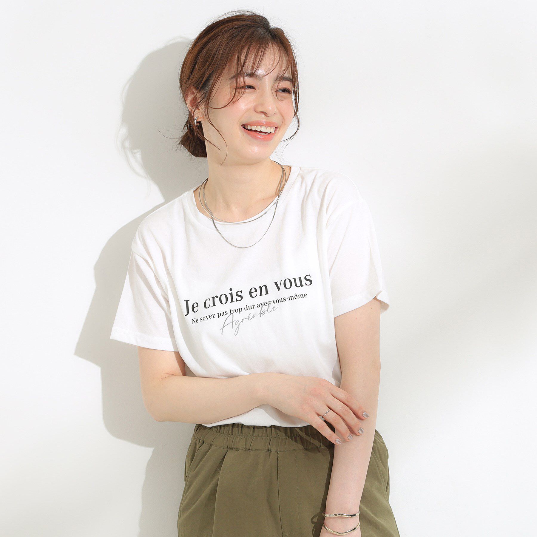 SHOO･LA･RUE「【2点セット】着回しいろいろ ジレ＋ロゴTシャツ」|その他|