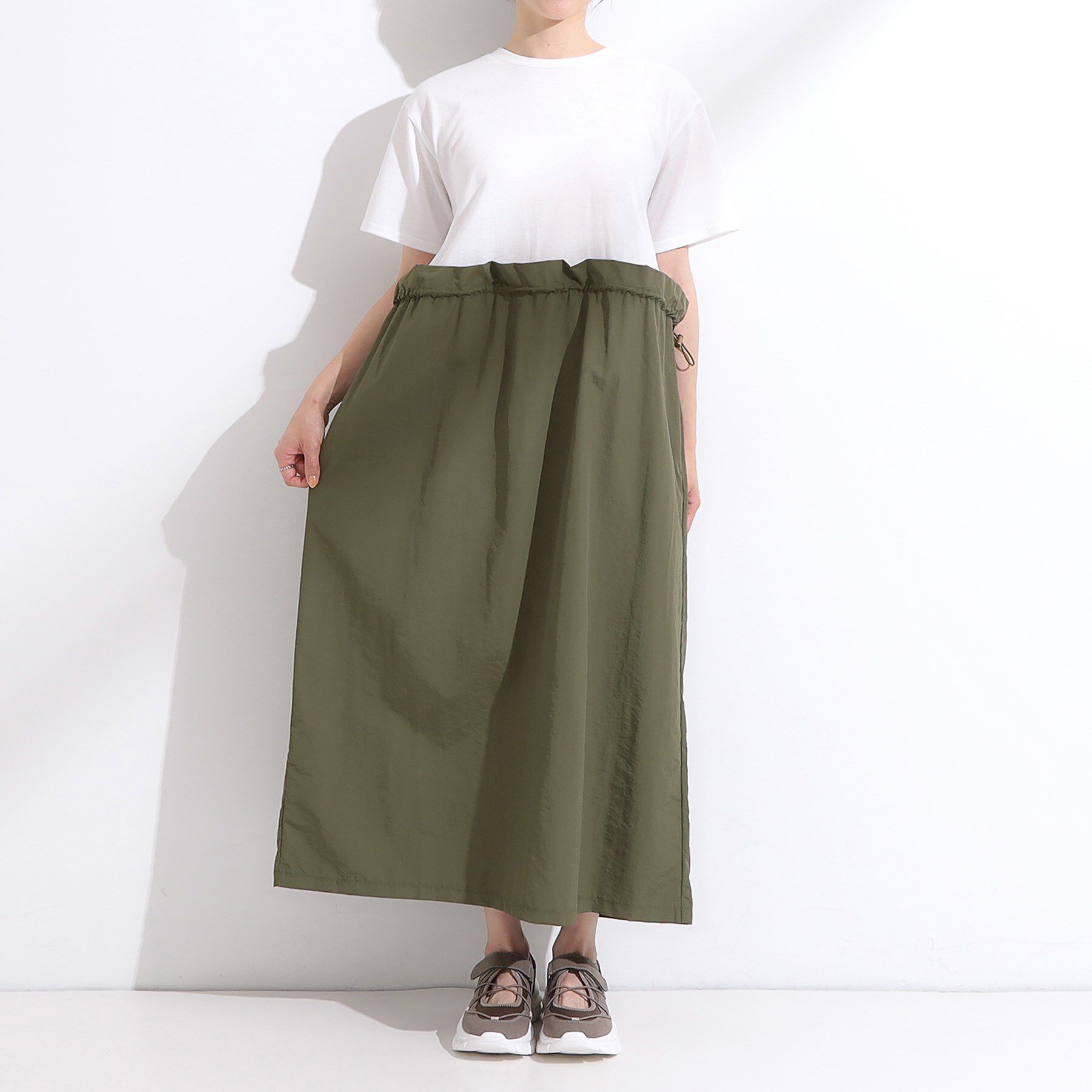 SHOO･LA･RUE「【S-LL】シルエットが変えられる ドッキングワンピース」|ワンピース|