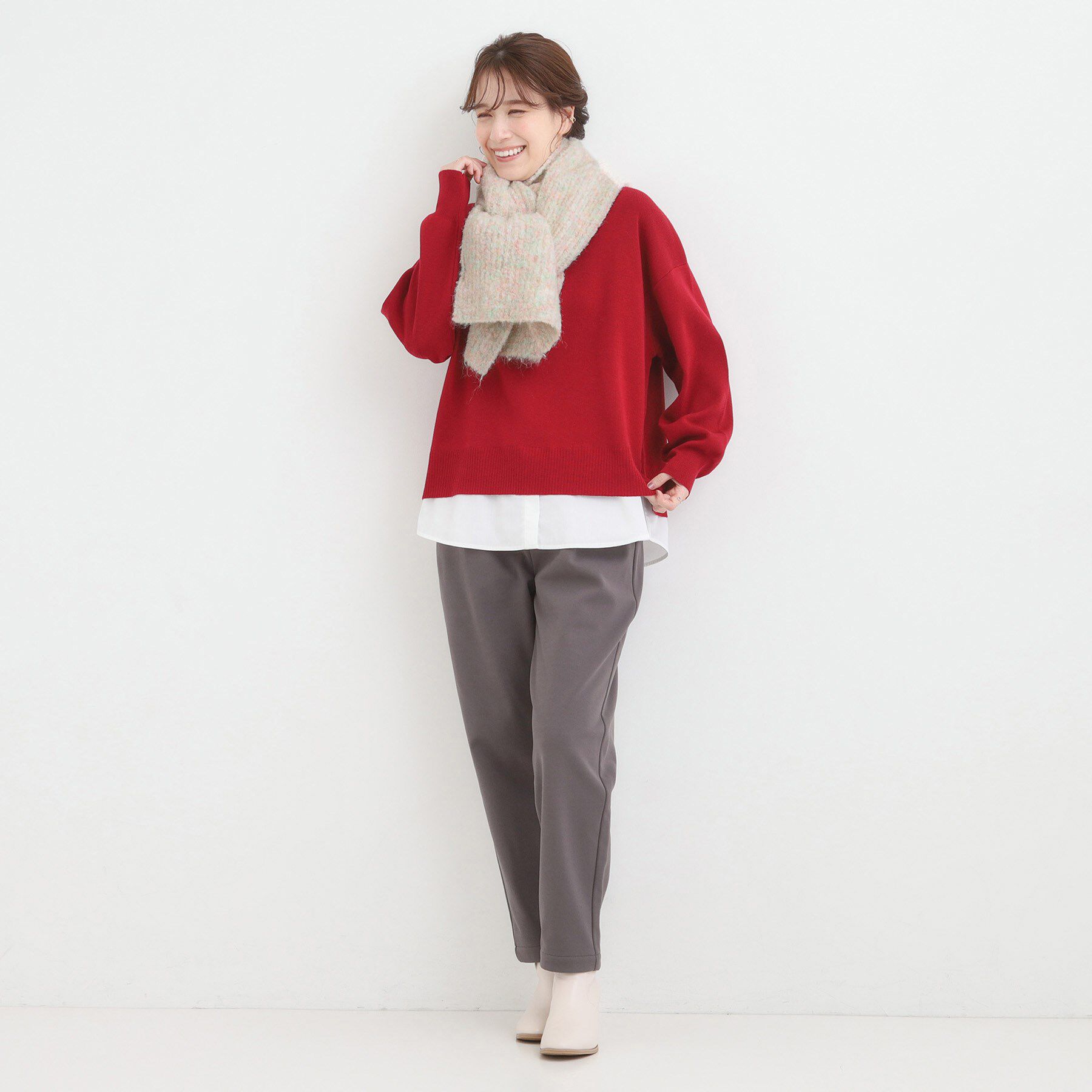 SHOO･LA･RUE「ミックス調マフラー」|ストール|