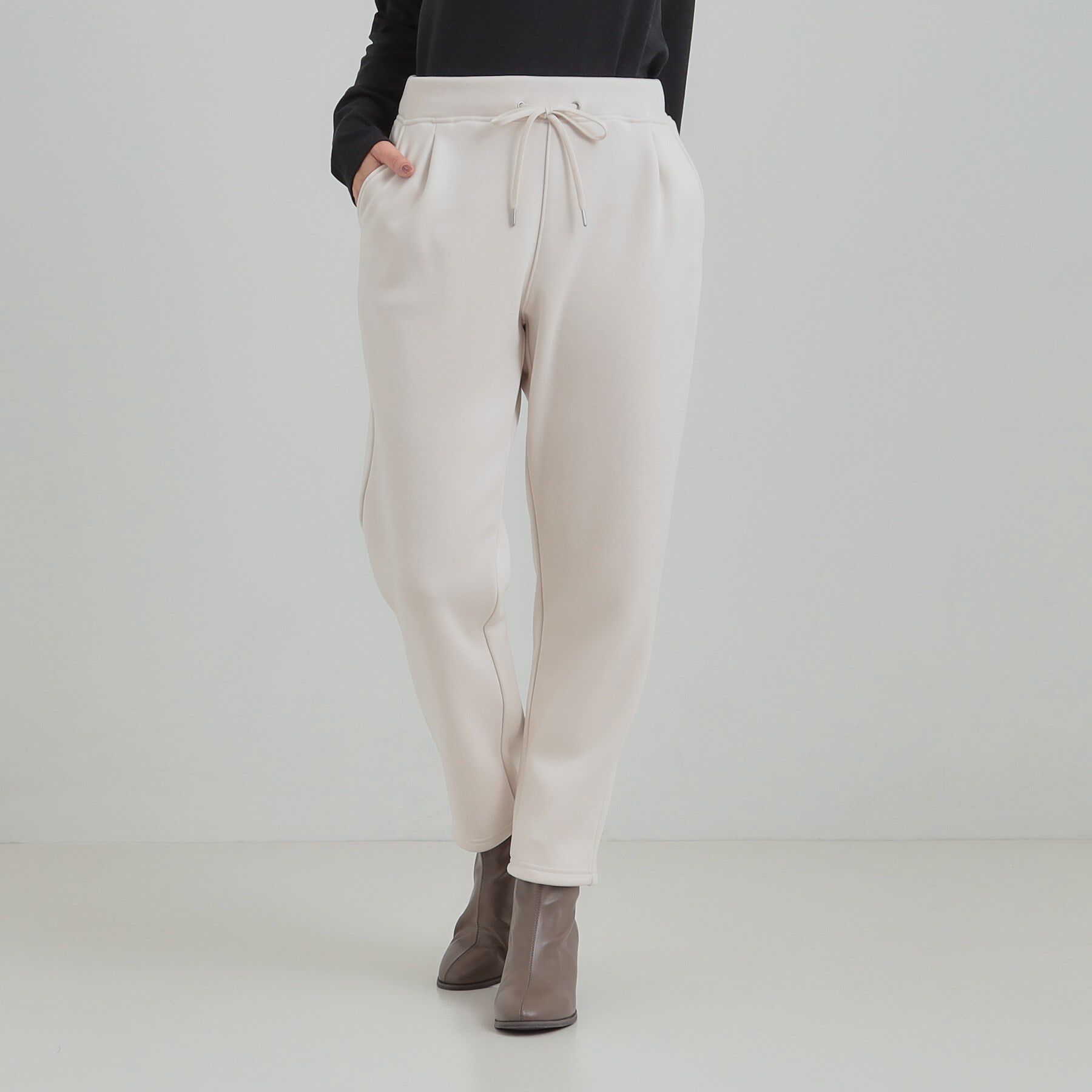 SHOO･LA･RUE「【あったか/洗濯機可】もちもちの肌触りがやみつきに 裏起毛テーパードパンツ」|その他|