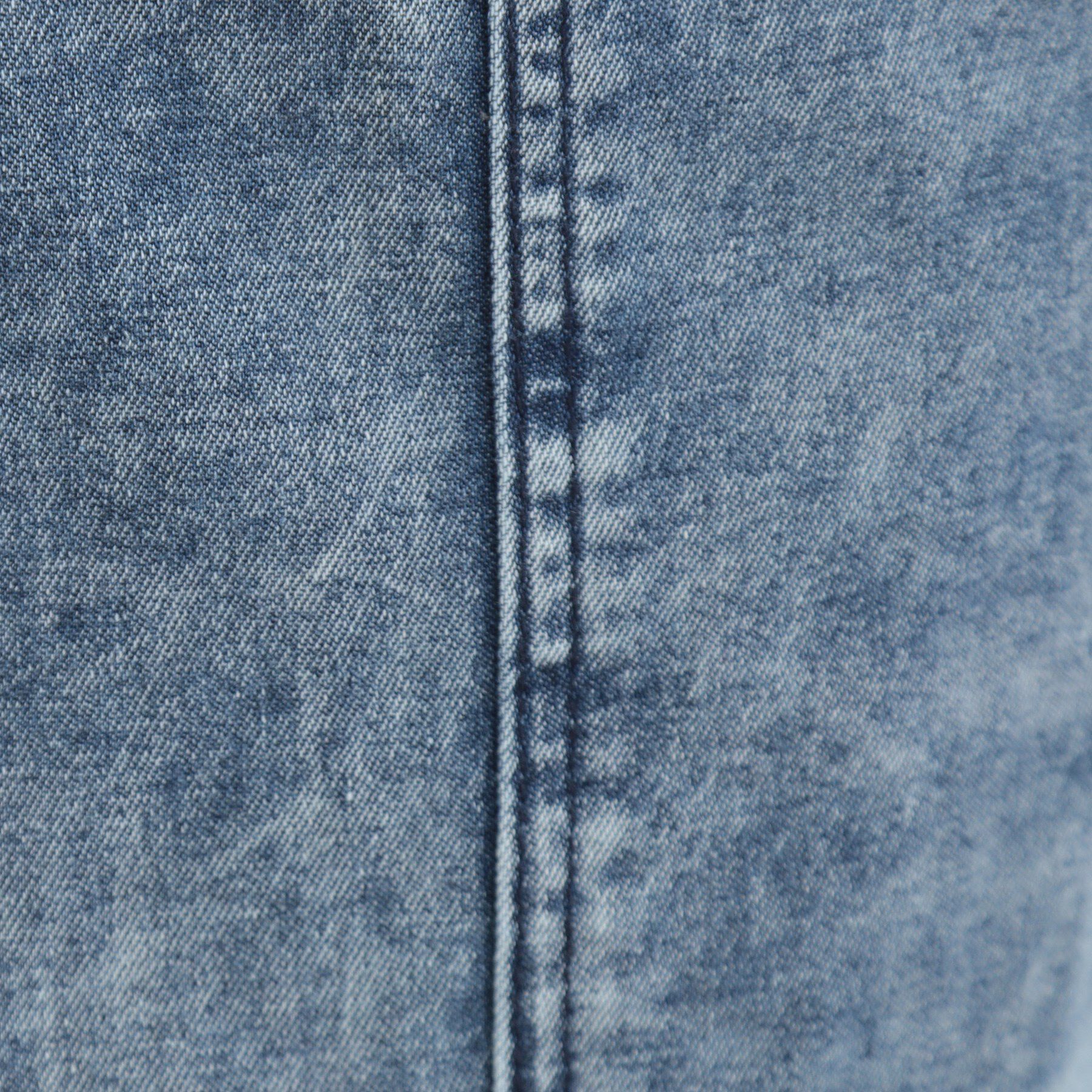 SHOO･LA･RUE「【S-LL】抜け感あるスタイルに ケミカルデニム イージーワイドパンツ」|デニム|