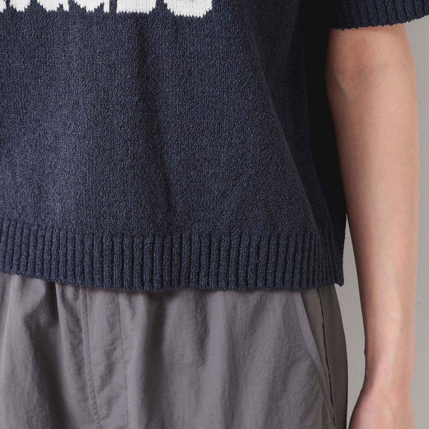 Dessin「【洗える】ロゴジャカード半袖ニット（S～L）」|ニット・セーター|