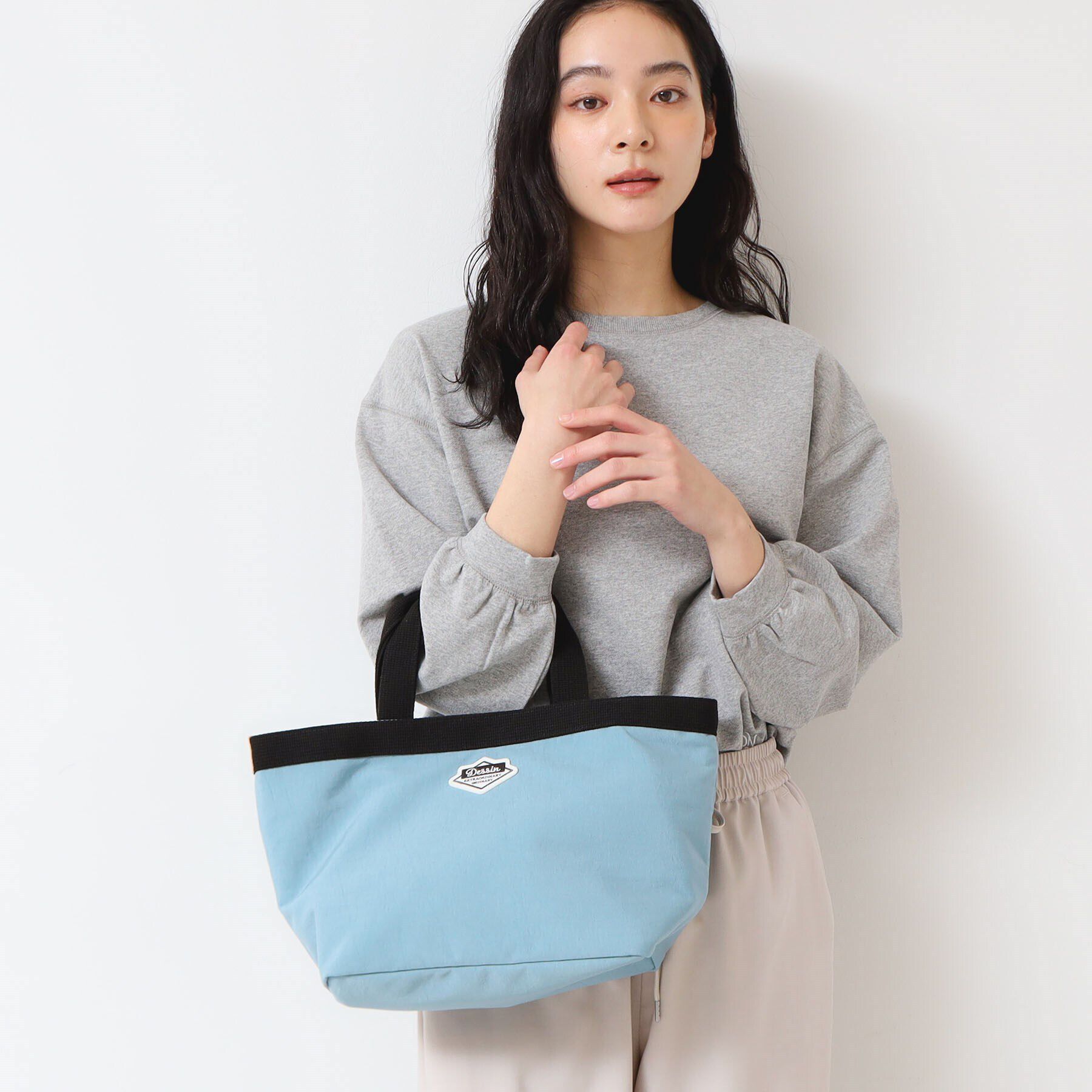 Dessin「【軽量】ワッペン付きボートバッグ」|トートバッグ|ブルー(091)