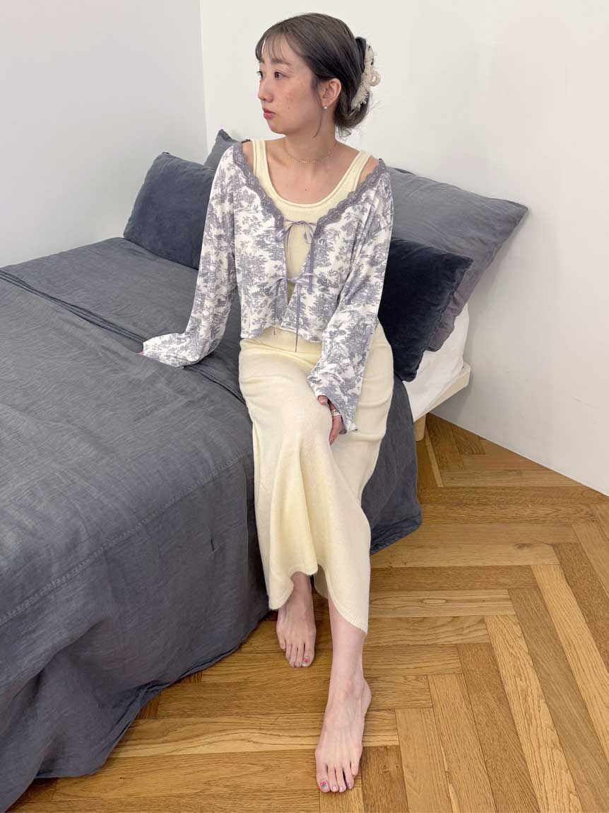 SNIDEL HOME「モヘア風ワンピース」|ルームウェア|