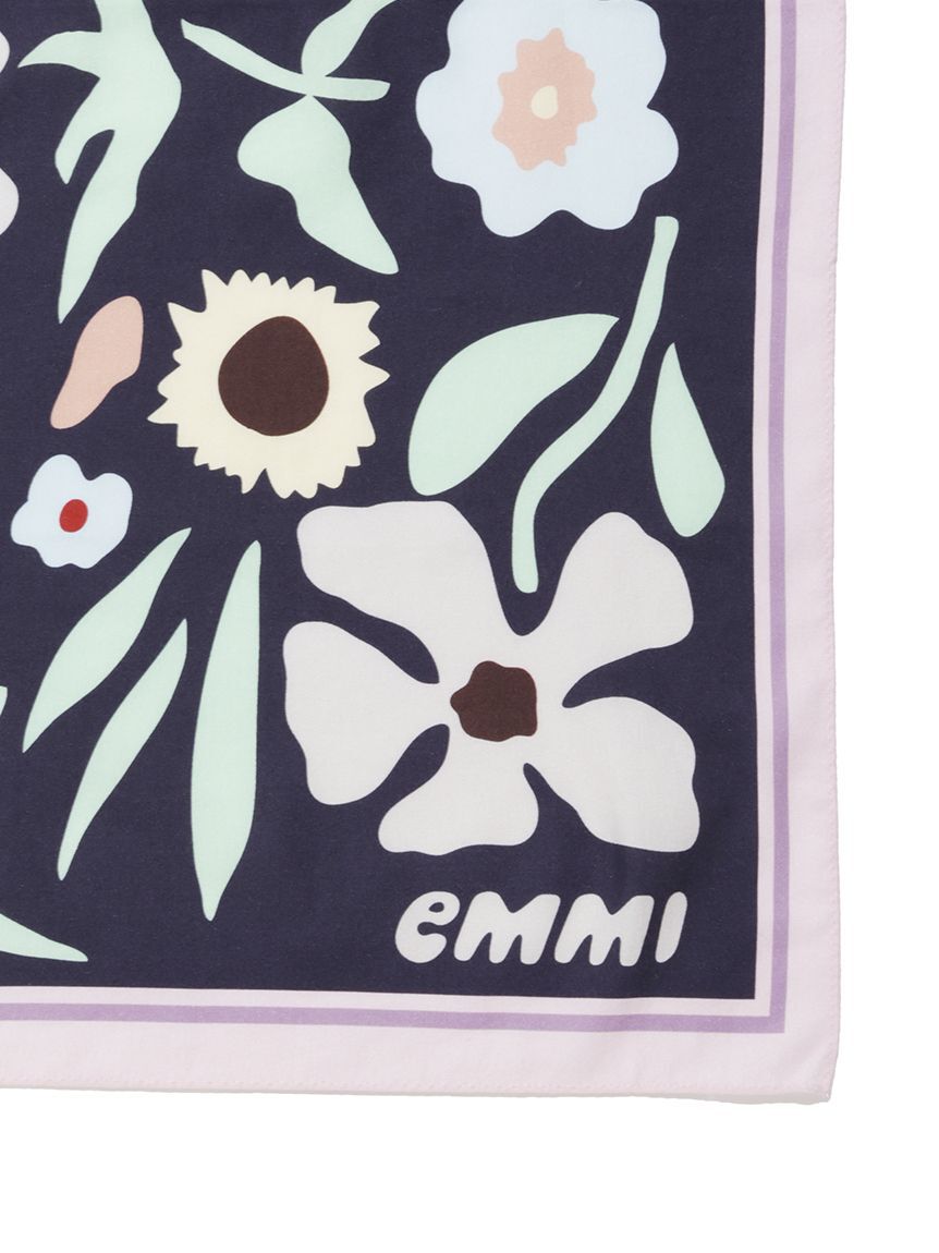 emmi atelier「フラワープリントスカーフ」|バンダナ・スカーフ|