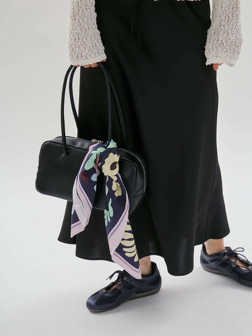 emmi atelier「フラワープリントスカーフ」|バンダナ・スカーフ|