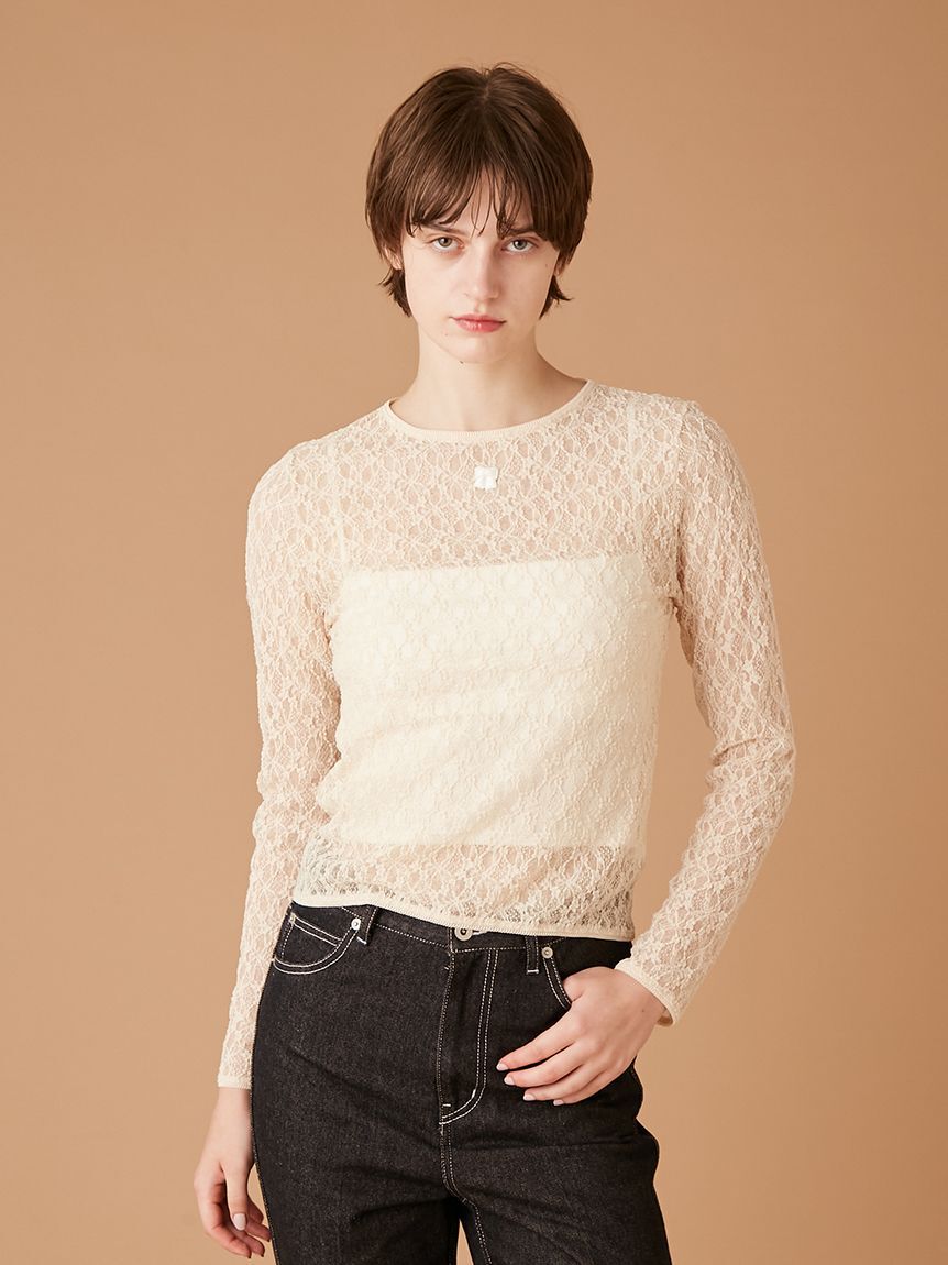 FURFUR「レースカットソープルオーバー」|Tシャツ・カットソー|