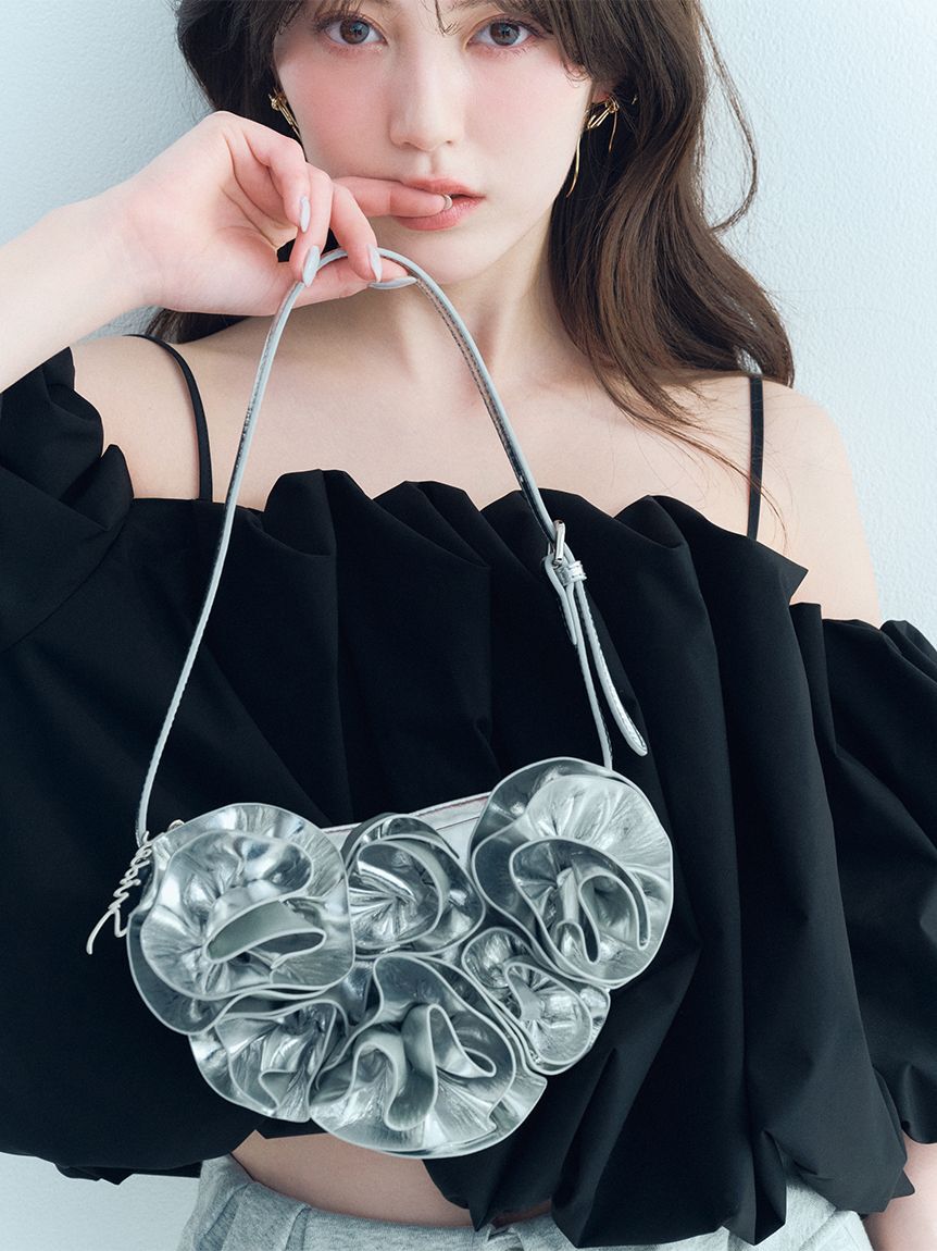 SNIDEL「フラワーバッグ」|ハンドバッグ|