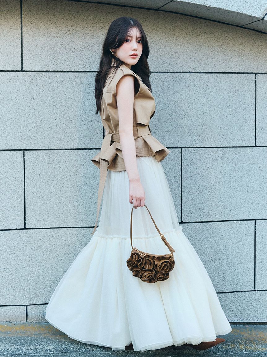 SNIDEL「フラワーバッグ」|ハンドバッグ|